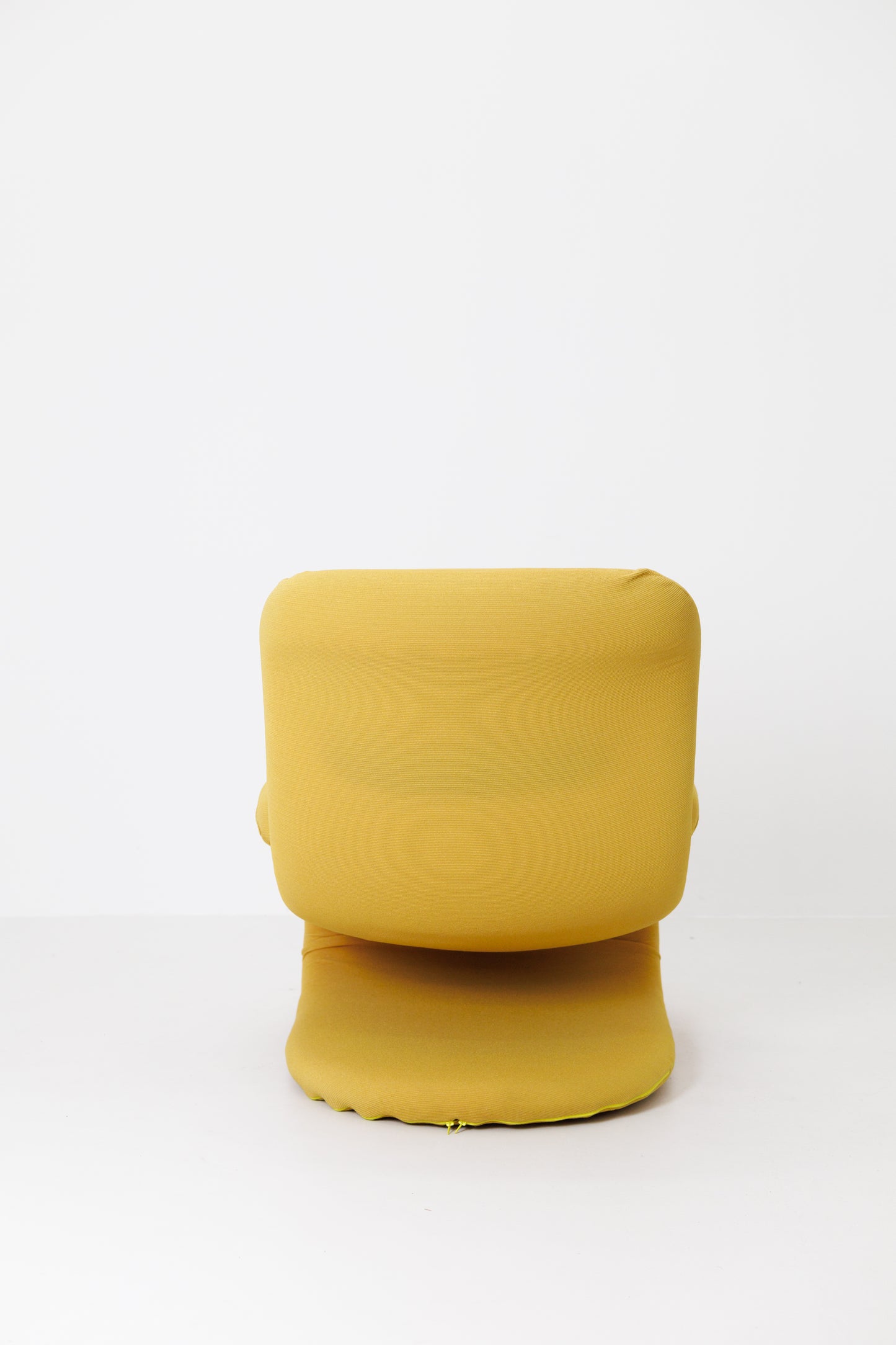Set of 2 S-Shape Lounge Chairs with Metal Insertion - Italy, 70s-80s