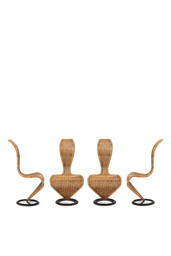 Set of 4 Cappellini S-Chair by Tom Dixon