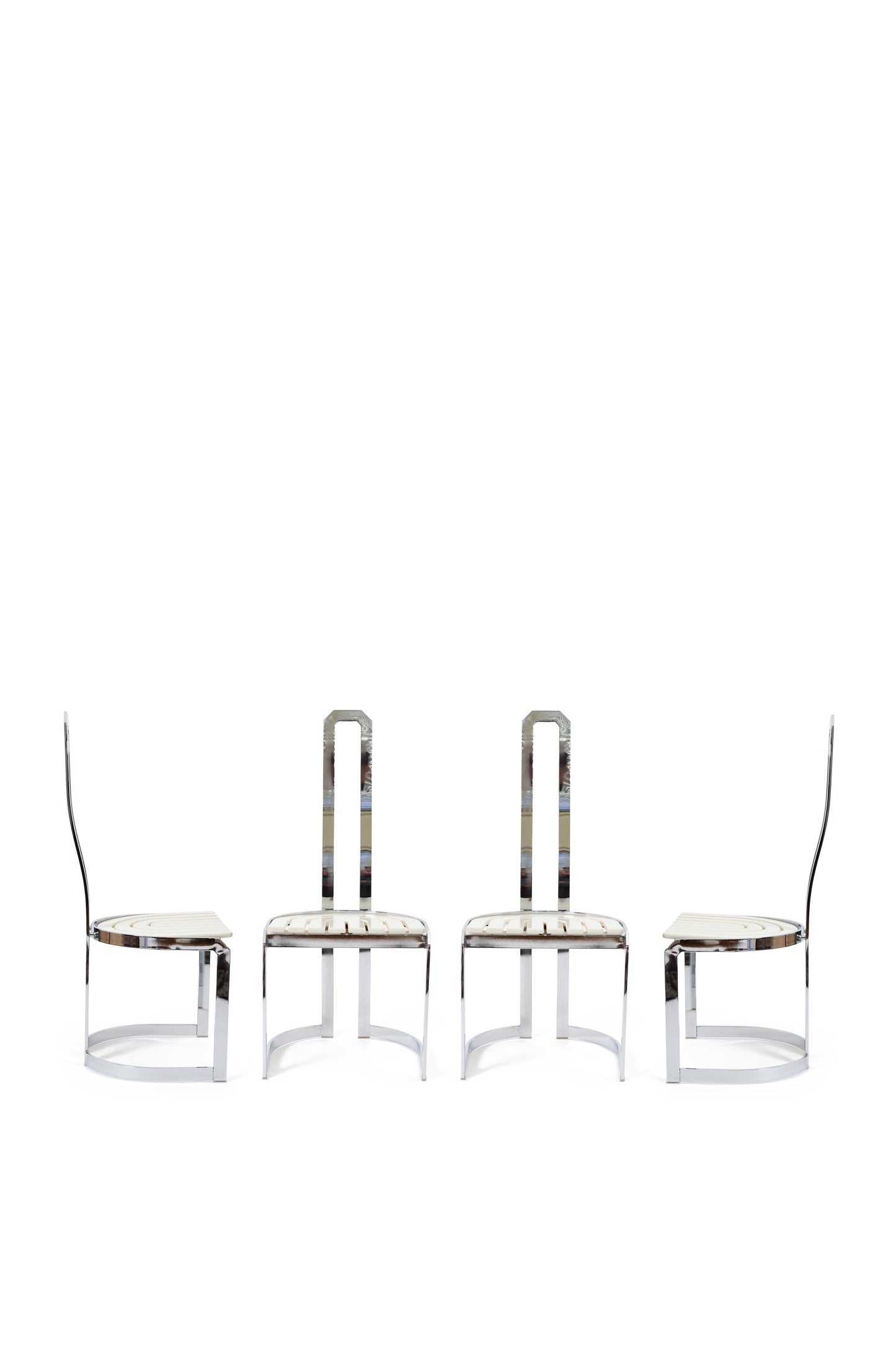 Set de 4 Scaune Dining Postmodern Vintage, anii 1980