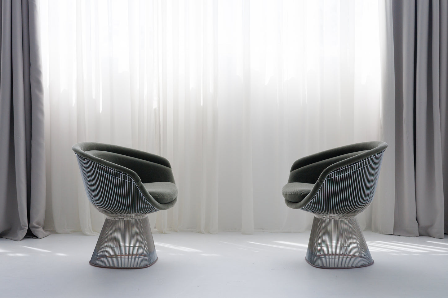 Set of 2 Platner Lounge Chairs by Warren Platner for Knoll