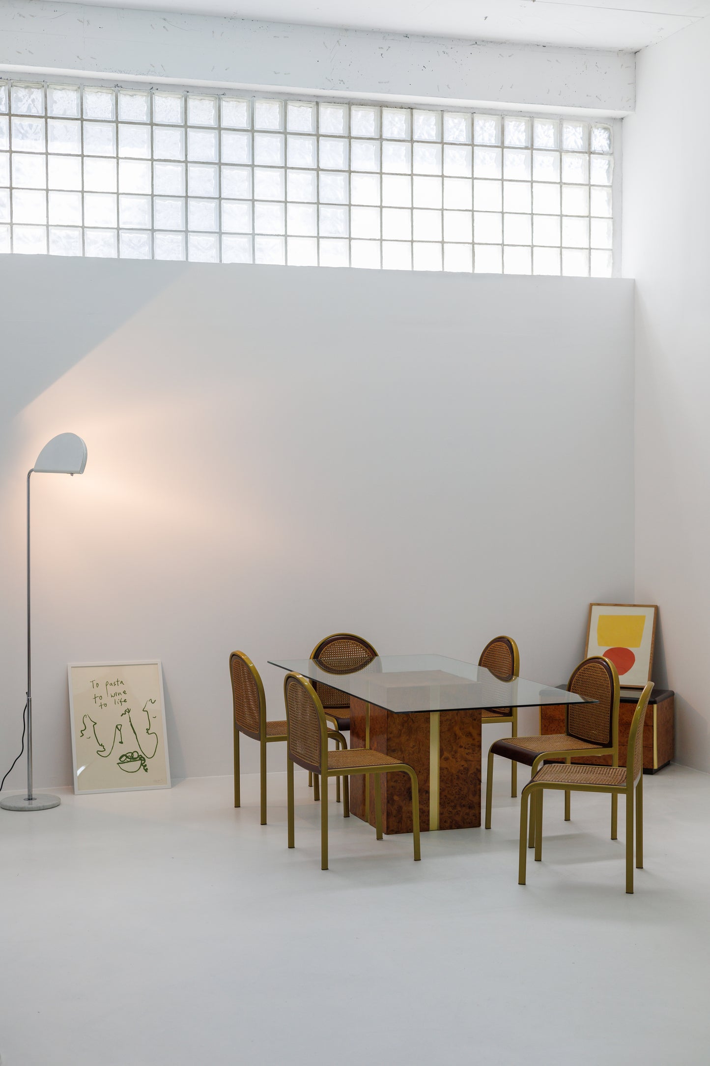 Set Vintage Masă si Scaune de Jean Claude Mahey, Producător Roche Bobois, 1980s