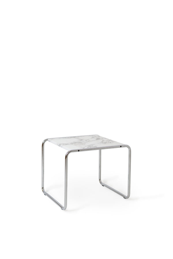 White Marble Coffee Table Laccio by Marcel Breuer for Knoll