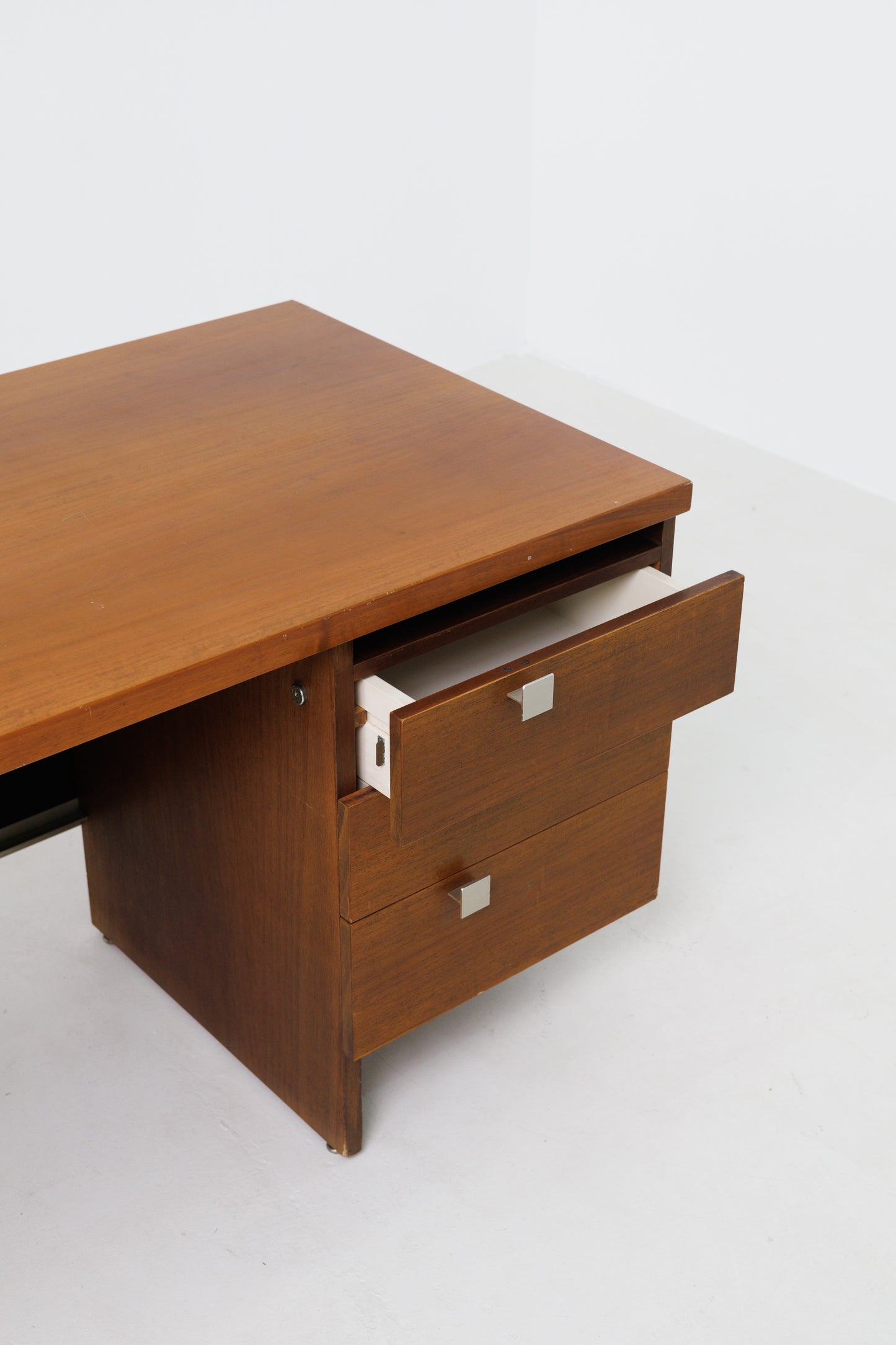 Birou Vintage Mid Century-Modern de Angelo Mangiarotti pentru Poltronova, Italia, anii 1970