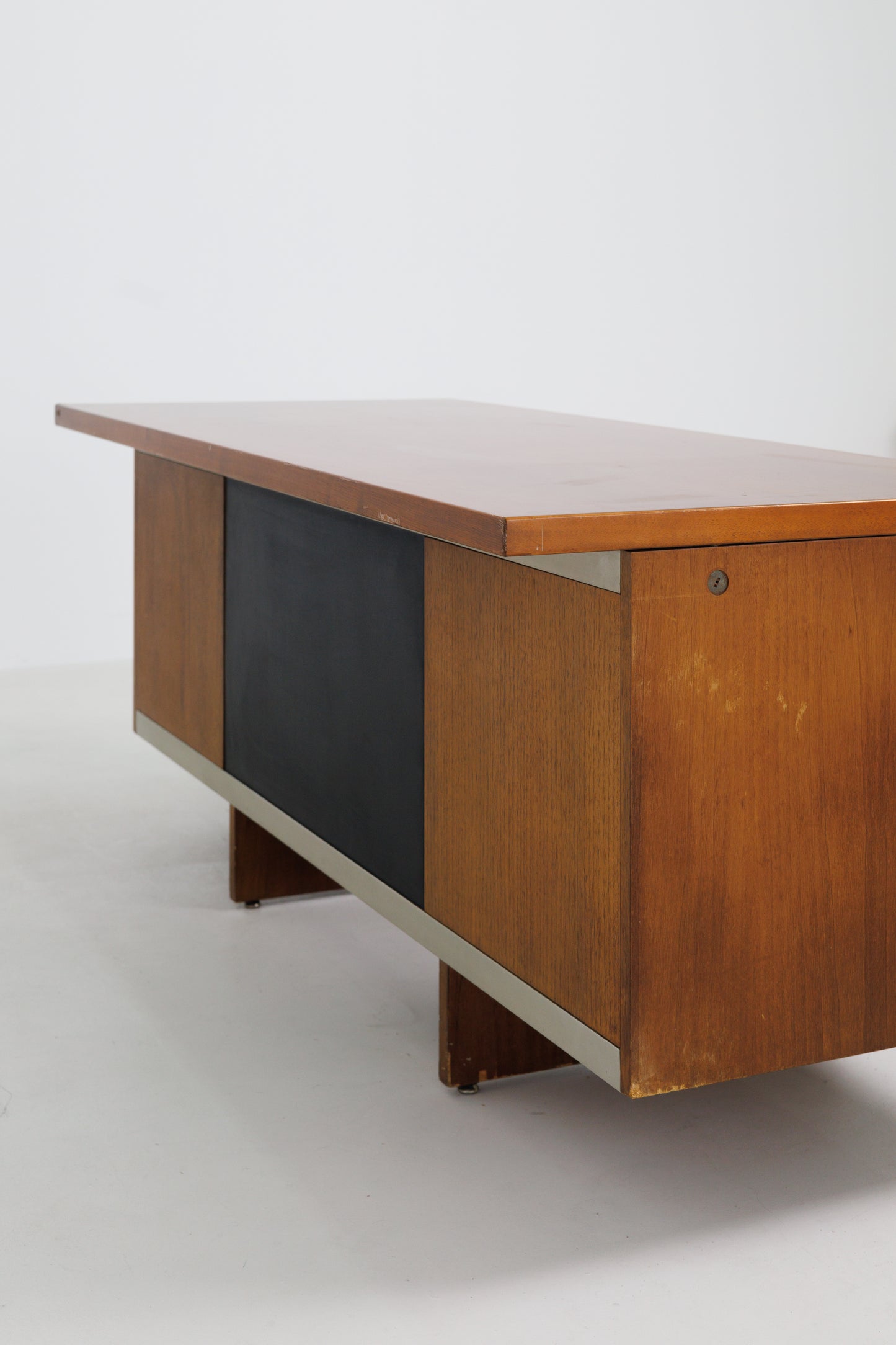 Birou Vintage Mid Century-Modern de Angelo Mangiarotti pentru Poltronova, Italia, anii 1970