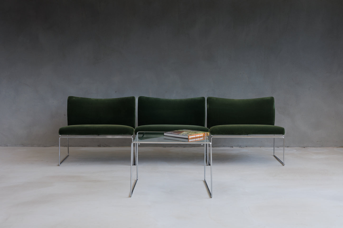 Set of 3 Armchairs and Coffee Table by Kazuhide Takahama for Gavina