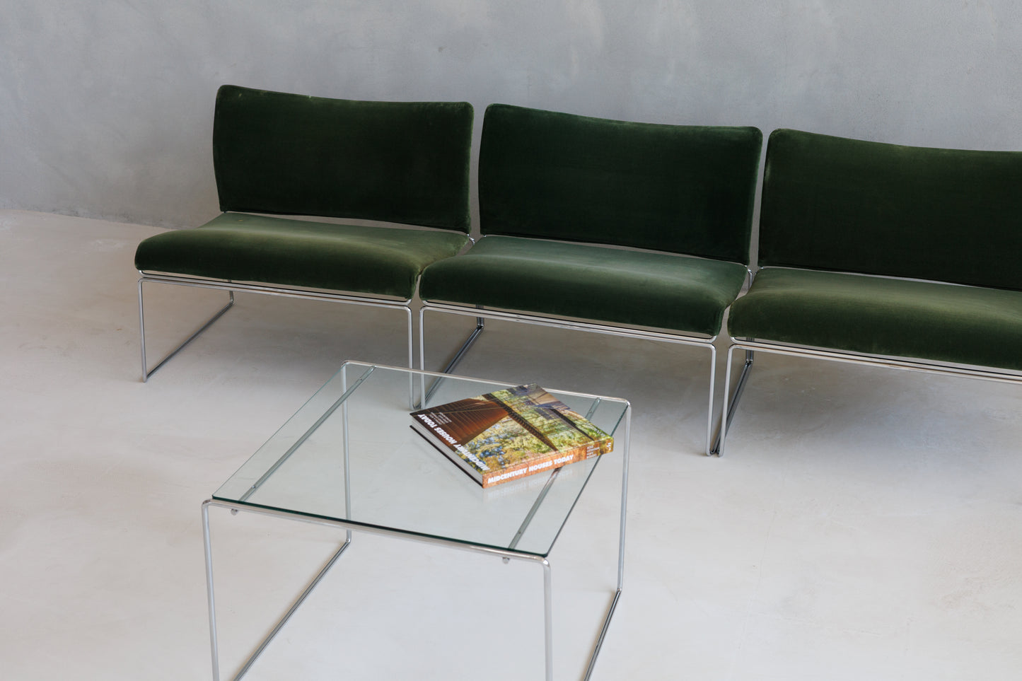 Set of 3 Armchairs and Coffee Table by Kazuhide Takahama for Gavina