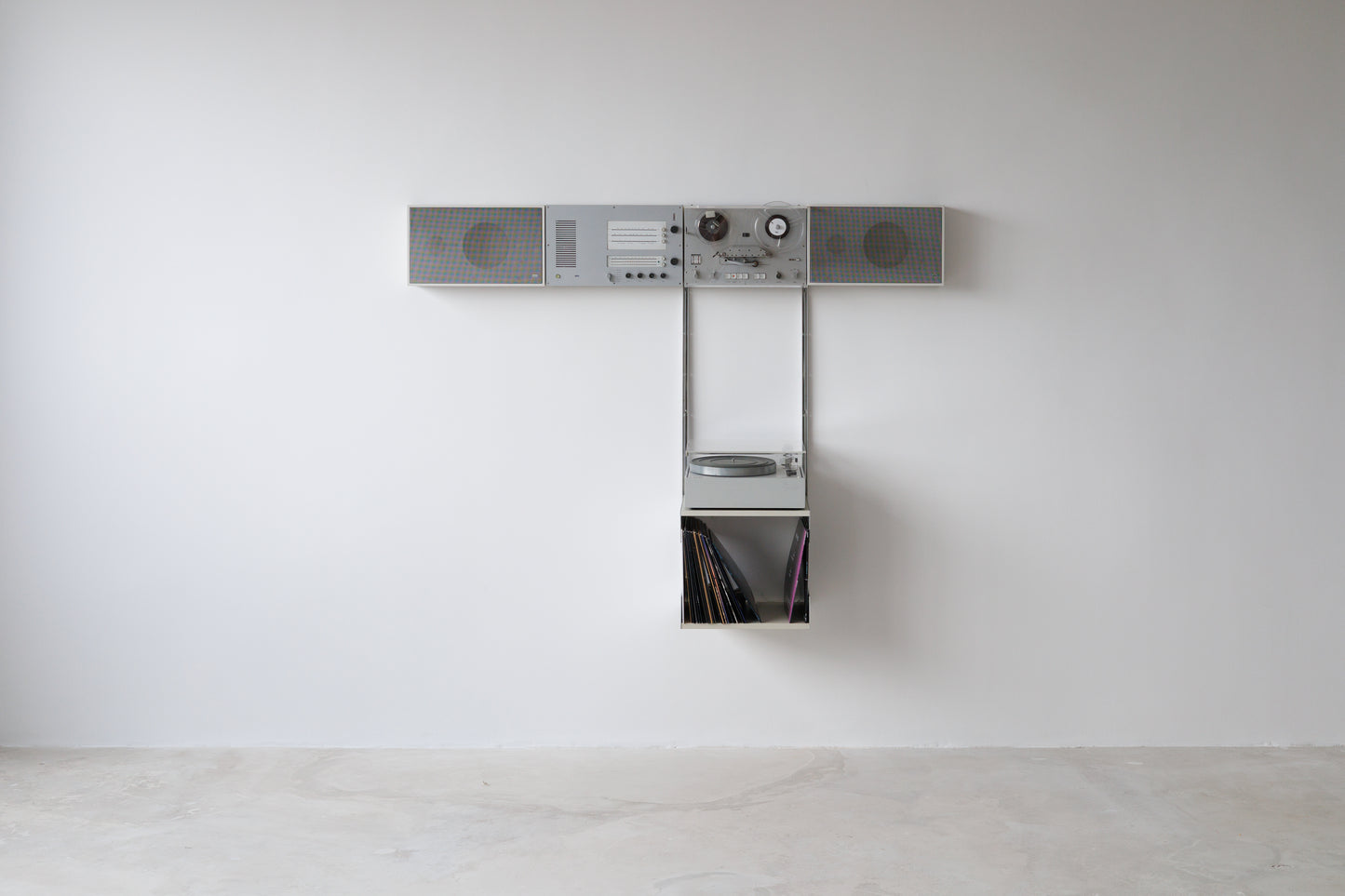 A very rare Braun Wall Unit Stereo by Dieter Rams