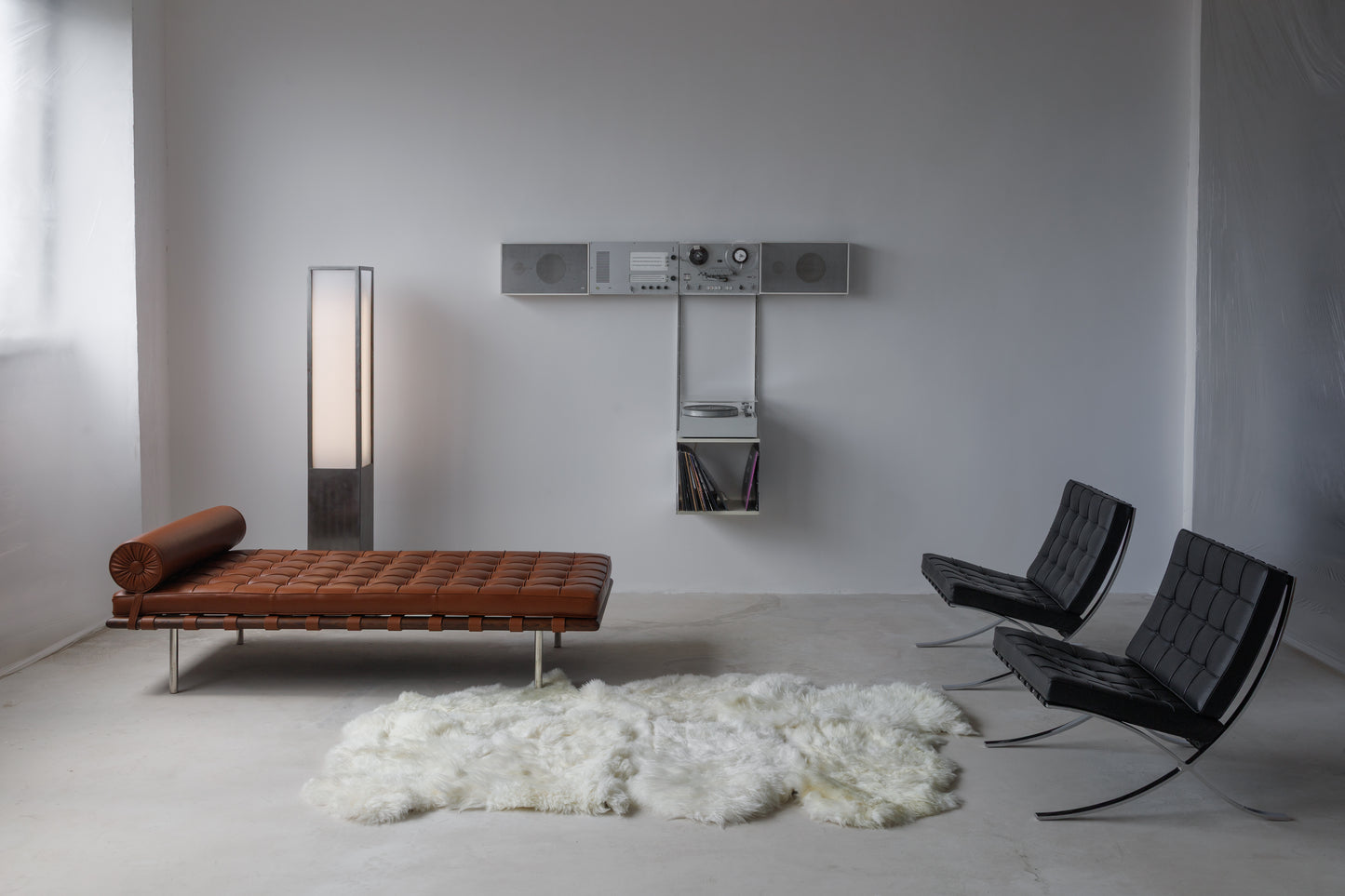 A very rare Braun Wall Unit Stereo by Dieter Rams