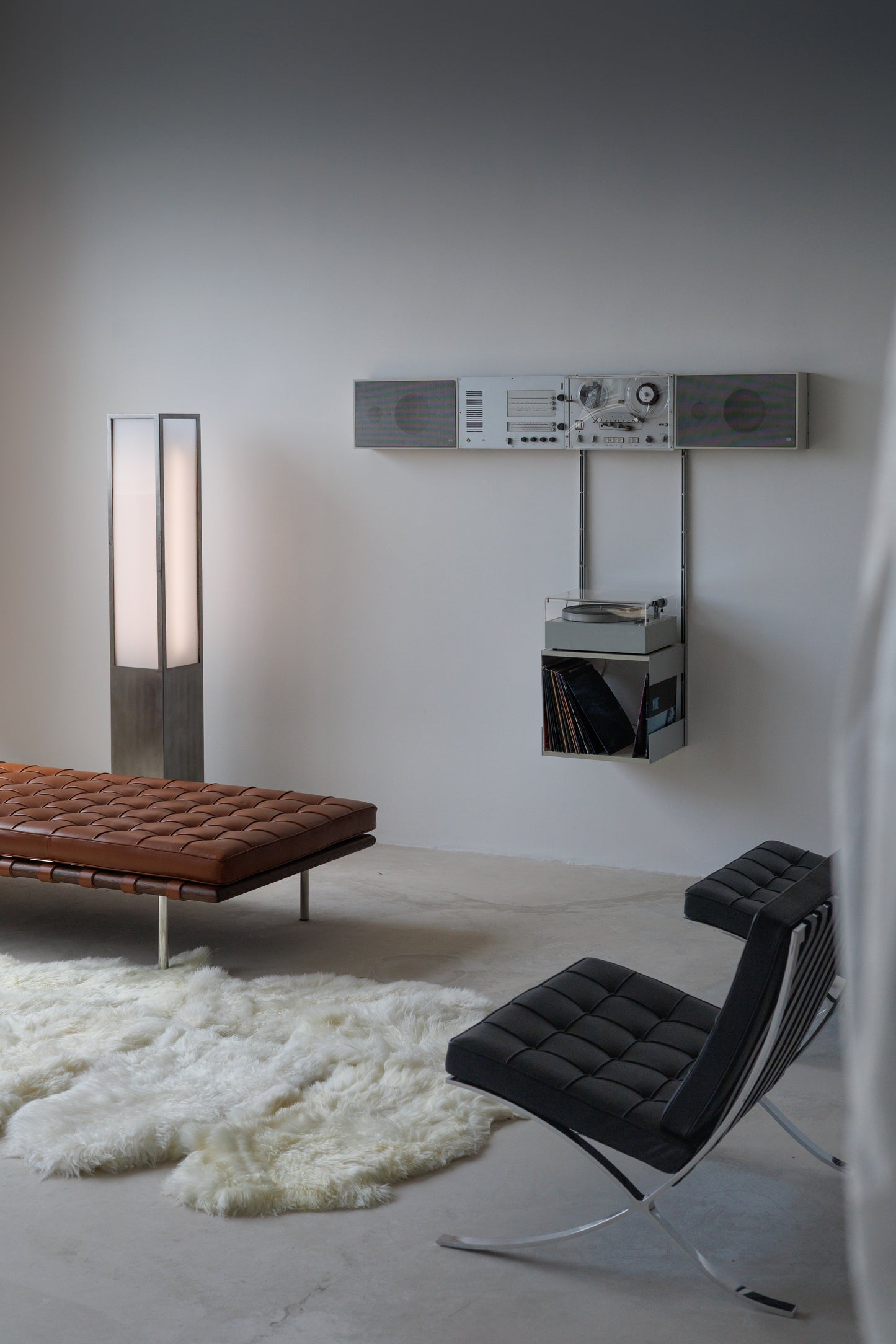 A very rare Braun Wall Unit Stereo by Dieter Rams