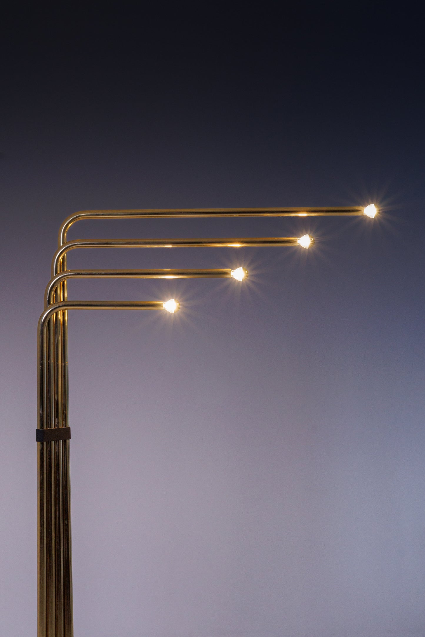 Brass-Plated Floor Lamp by Goffredo Reggiani, 1970s