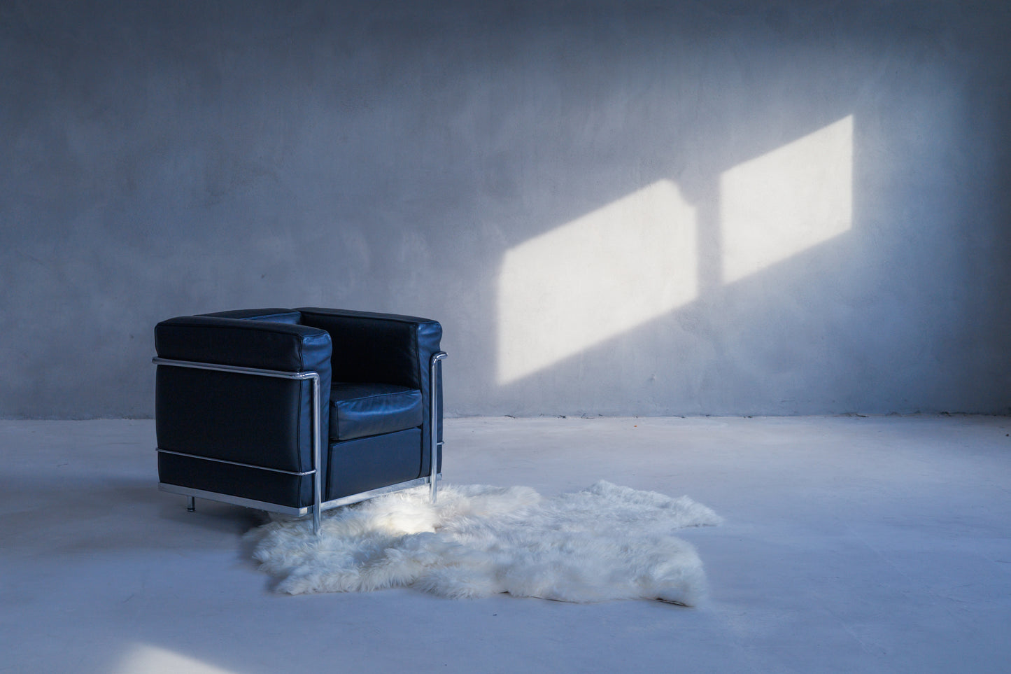 LC2 Armchair by Le Corbusier - Black Leather