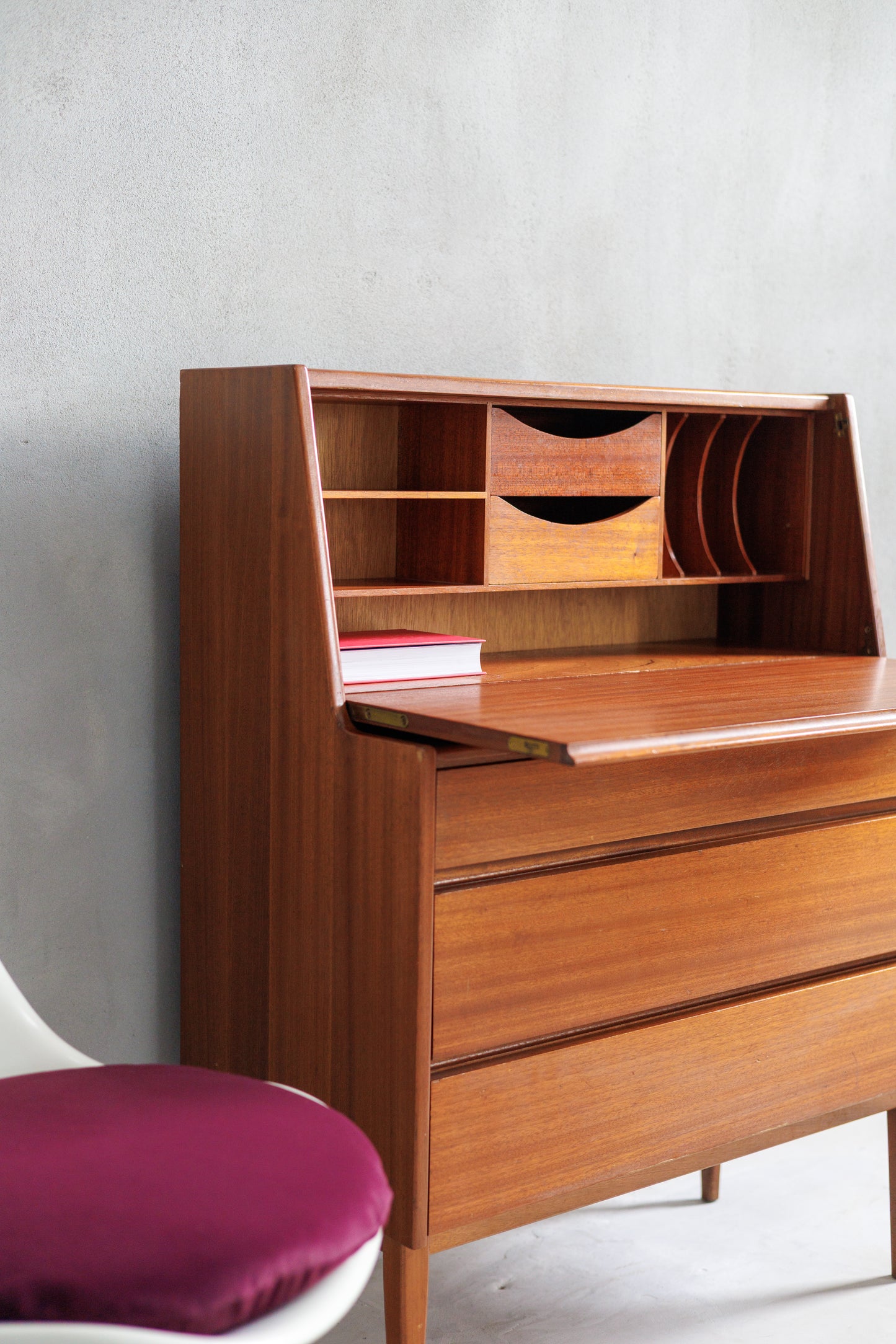Mid-Century Secretary Desk with Drawers, by Richard Hornby – 1960s, UK