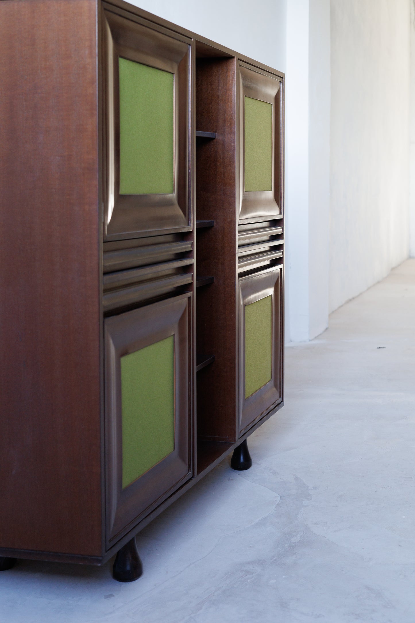 Angelo Mangiarotti for Sorgente dei Mobili | Mahogany Cabinet, Italy, 1960s