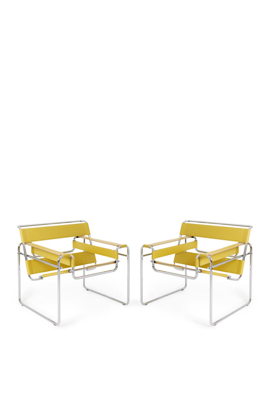 Set de 2 Scaune Wassily de Marcel Breuer pentru Knoll