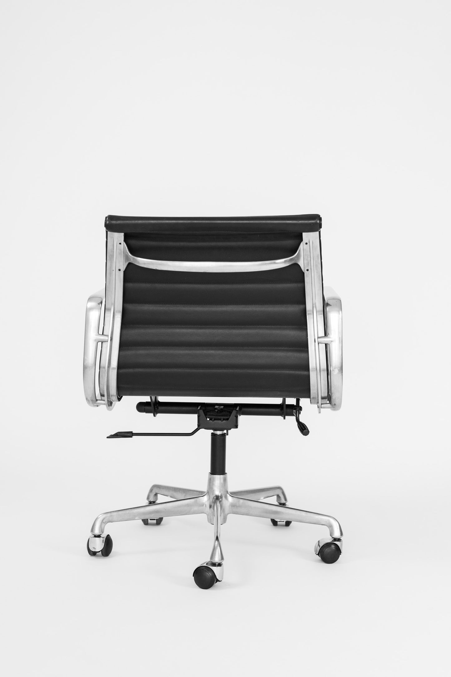 Office Chair Black Leather by Charles and Ray Eames for Vitra