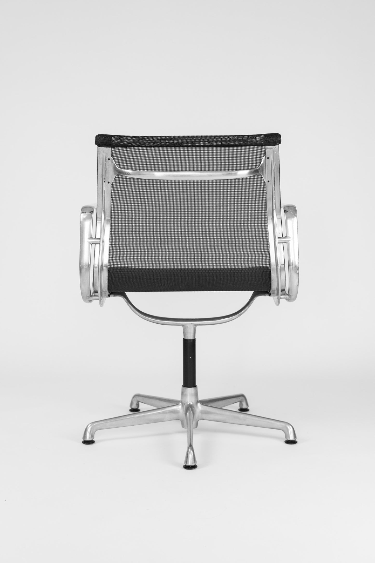 Office Chair Black Mesh EA 108 by Charles & Ray Eames for ICF