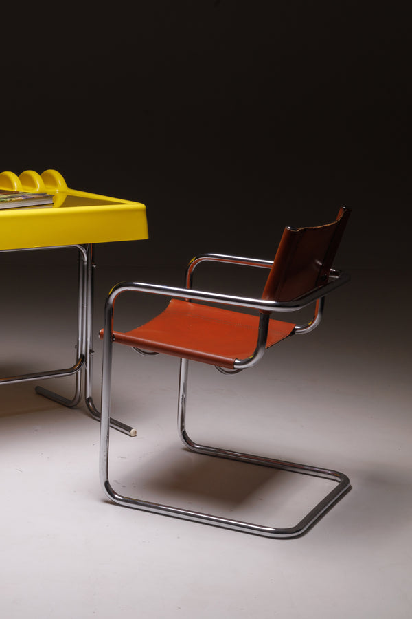Bauhaus Chair Cognac Leather MG5 Marcel Breuer’s chair