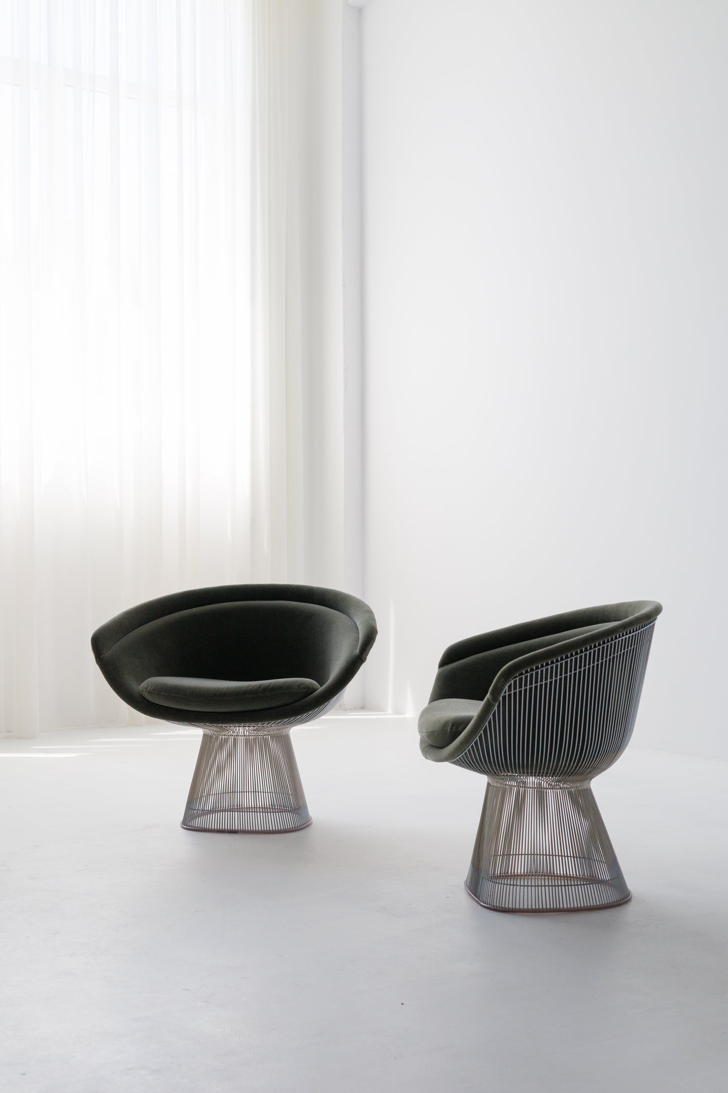Set of 2 Platner Lounge Chairs by Warren Platner for Knoll