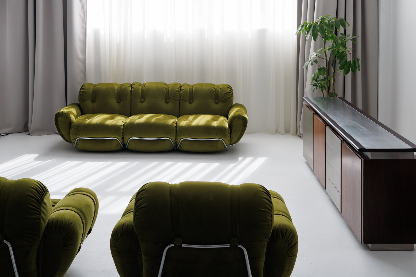 Restored Large Parioli Sideboard | Room Divider by Giotto Stoppino for Acerbis