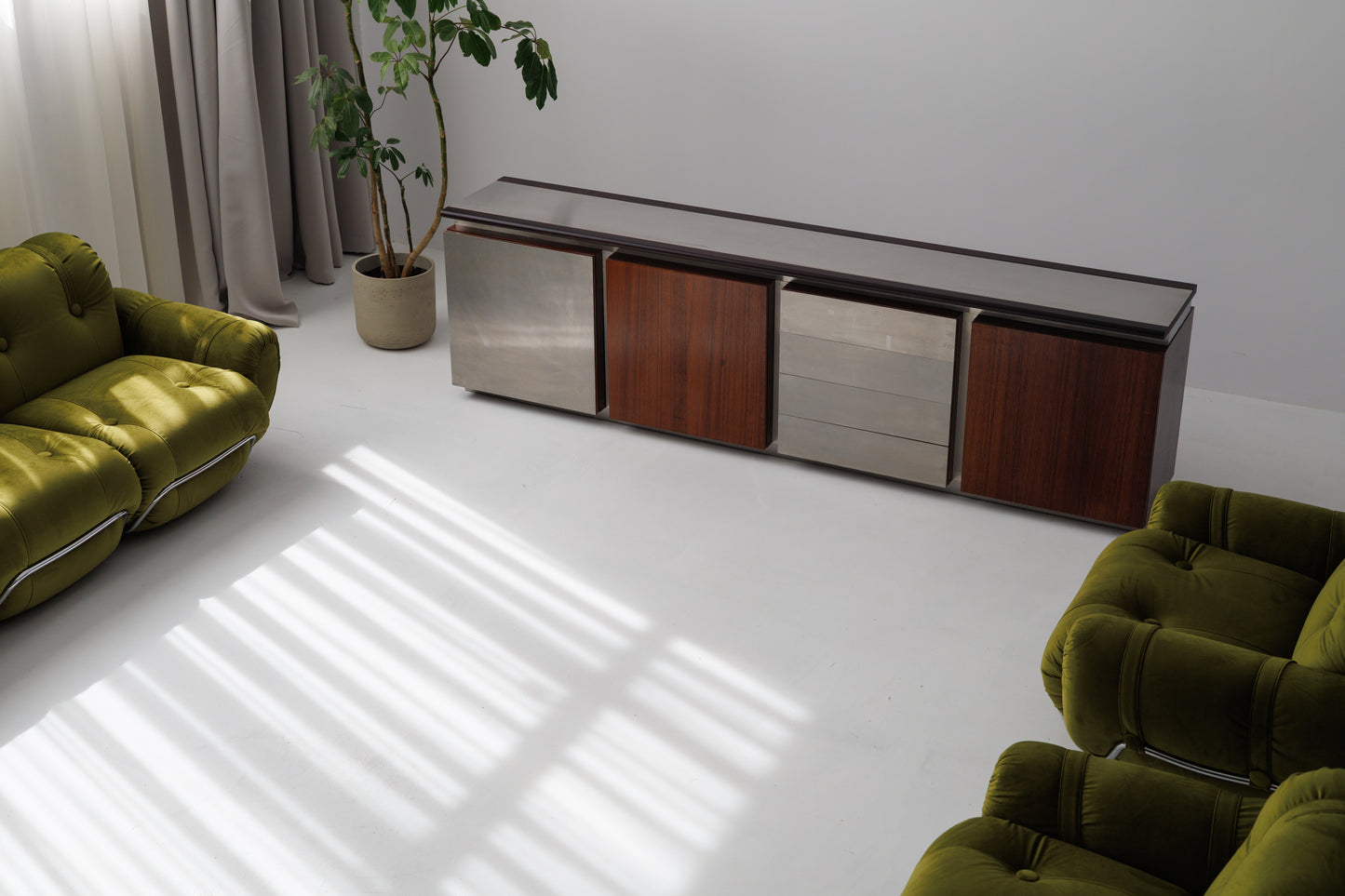 Restored Large Parioli Sideboard | Room Divider by Giotto Stoppino for Acerbis