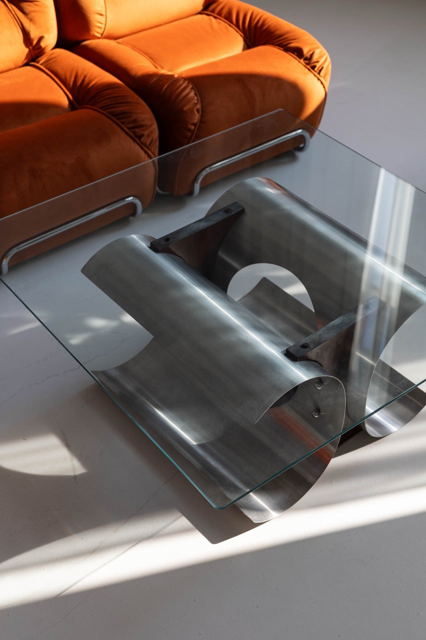 François Monnet Coffee Table, France, 1970s