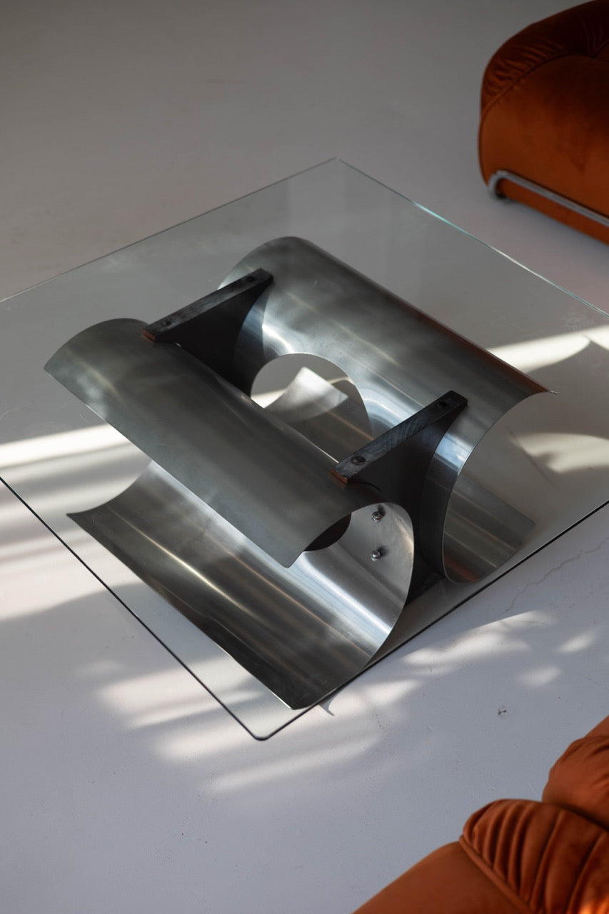 François Monnet Coffee Table, France, 1970s