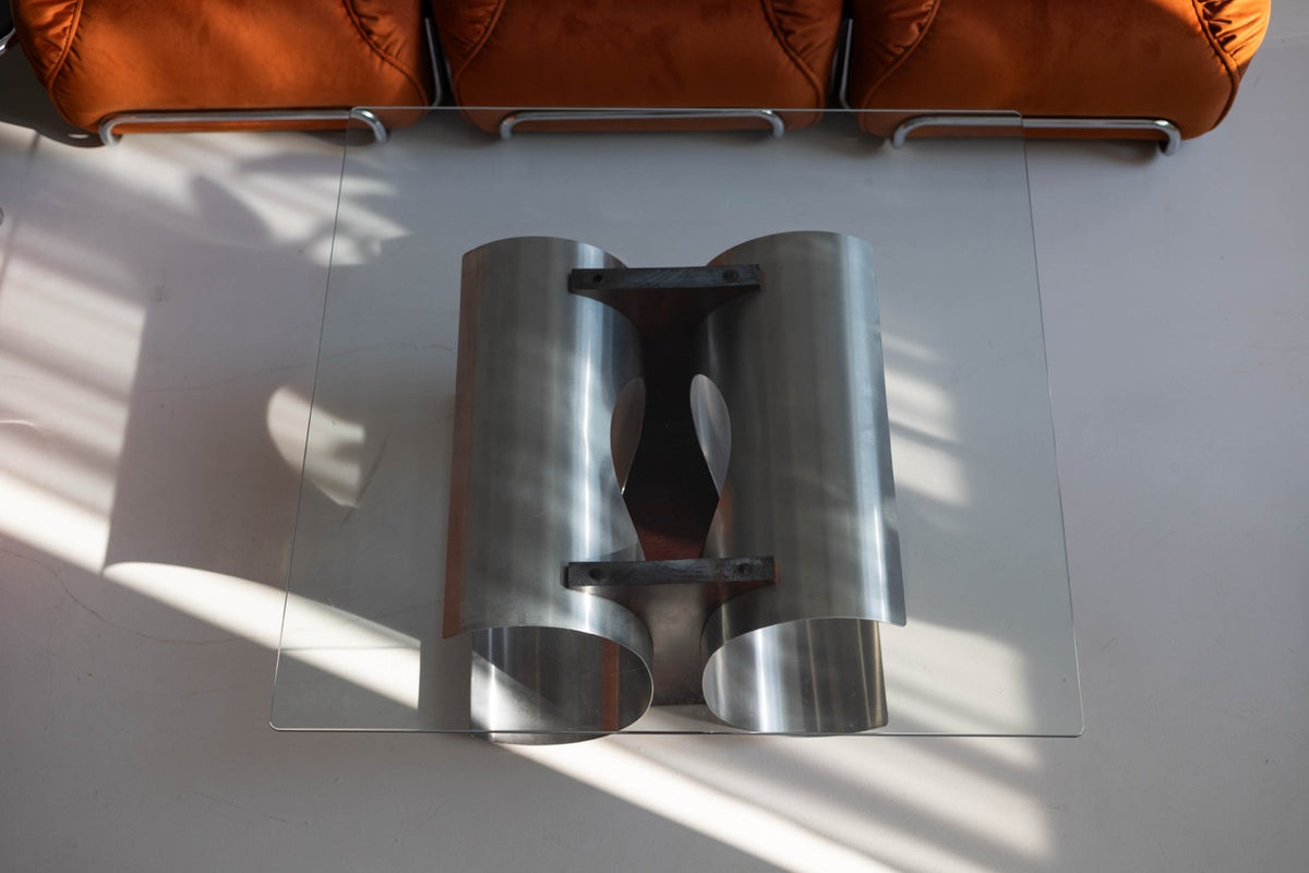 François Monnet Coffee Table, France, 1970s