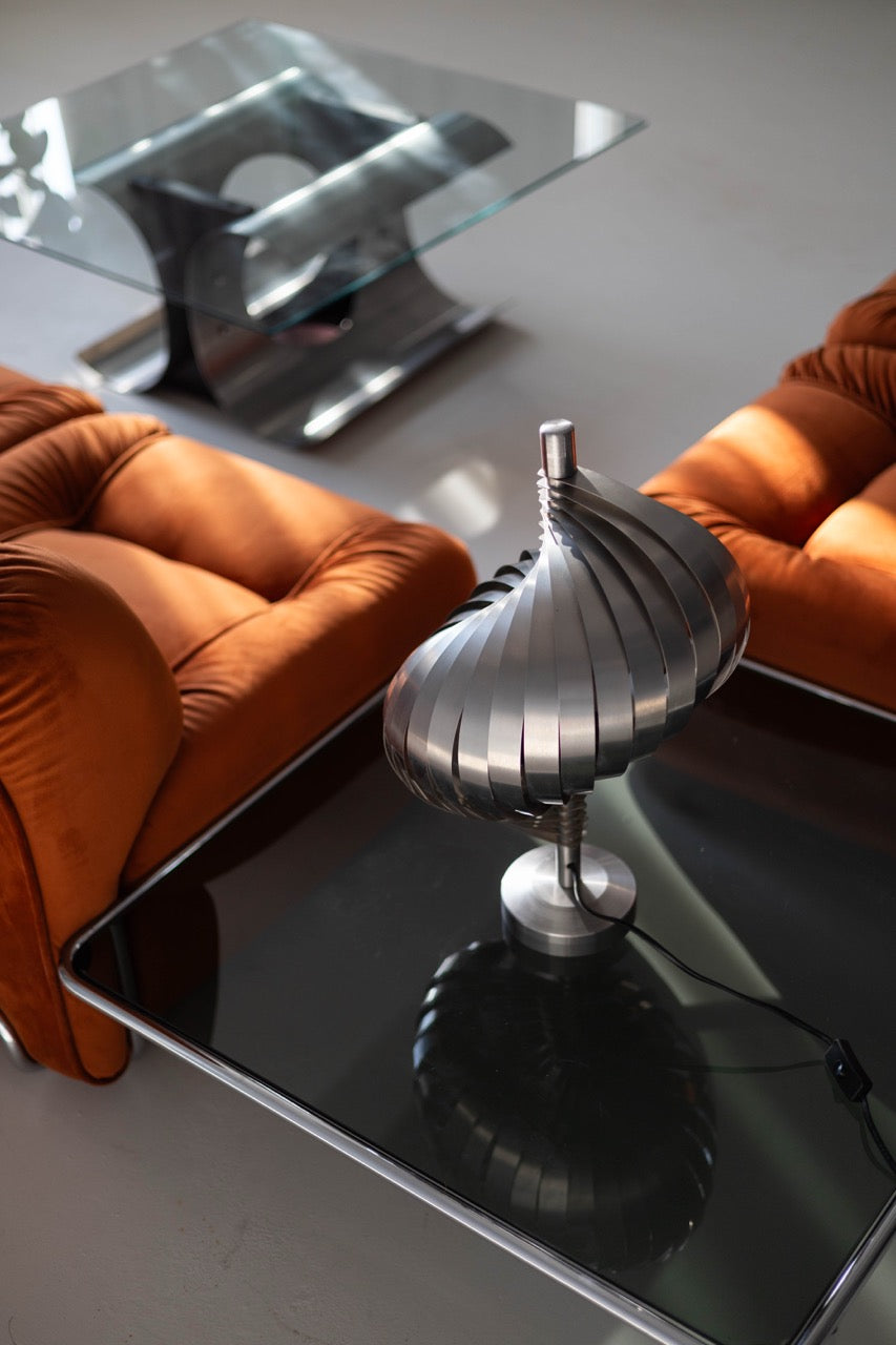 Spiral Table Lamp, Henri Mathieu, France, 1970s