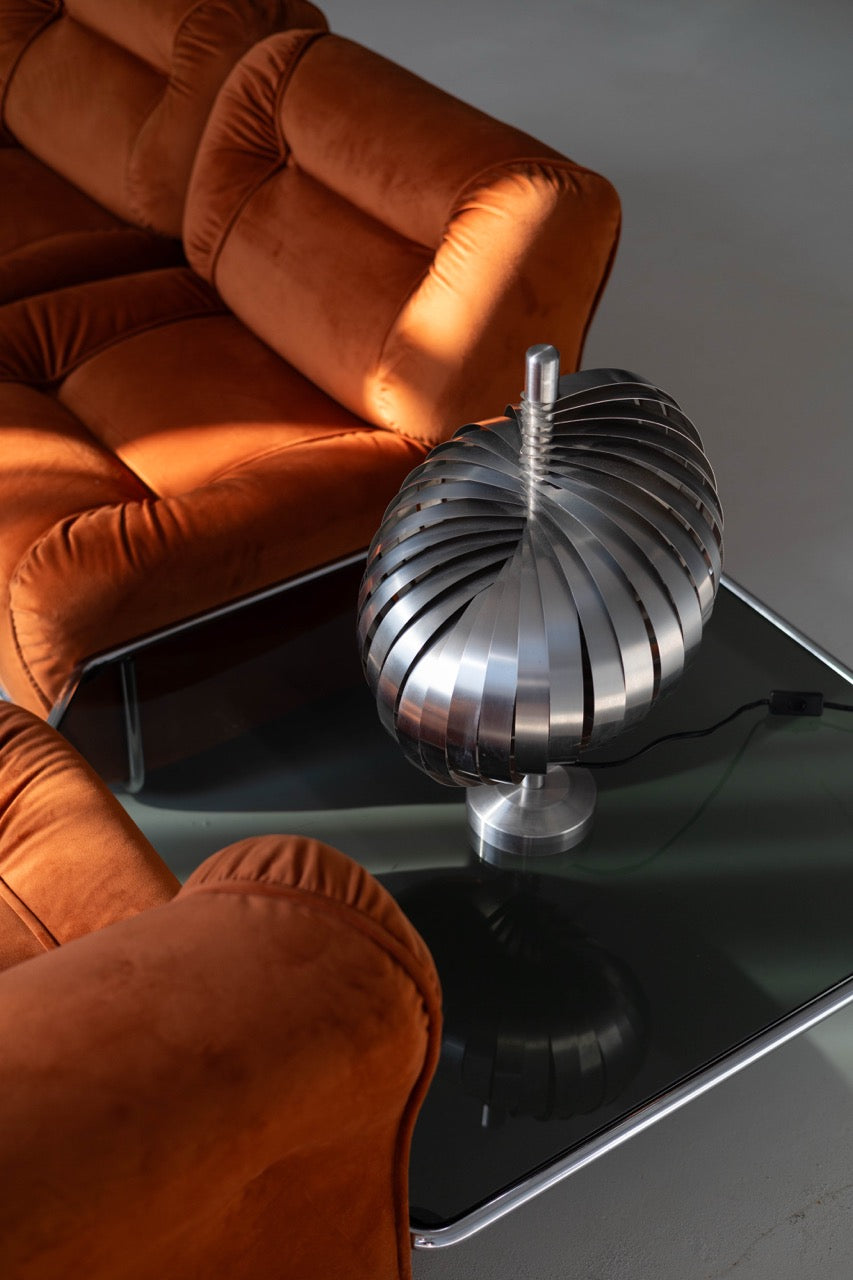 Spiral Table Lamp, Henri Mathieu, France, 1970s