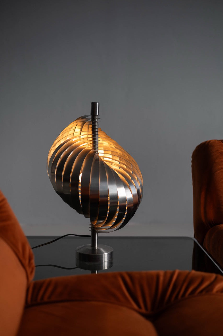 Spiral Table Lamp, Henri Mathieu, France, 1970s
