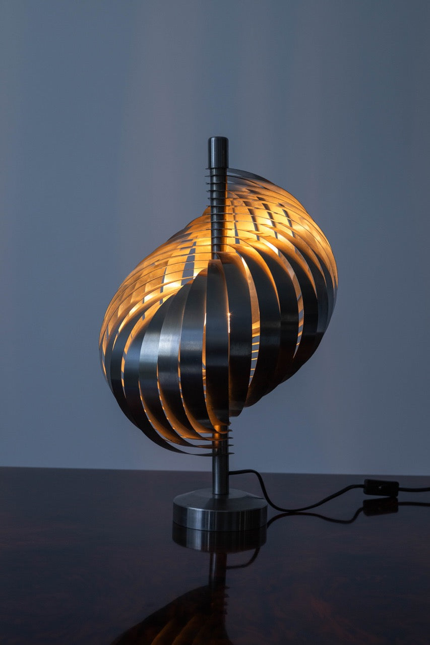 Spiral Table Lamp, Henri Mathieu, France, 1970s