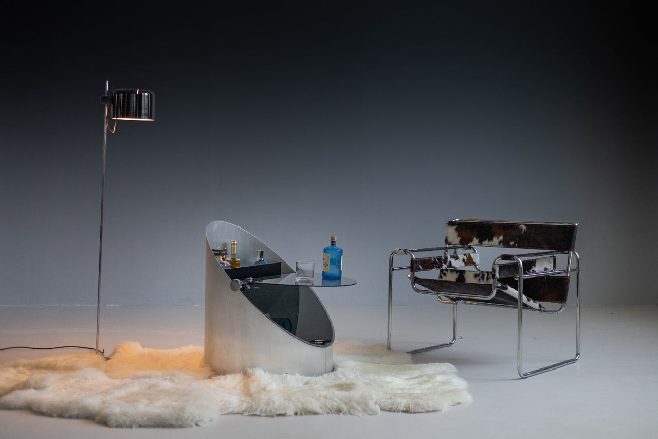 Bar Cart by Claudio Salocchi for Luigi Sormani, Italy, 1970s
