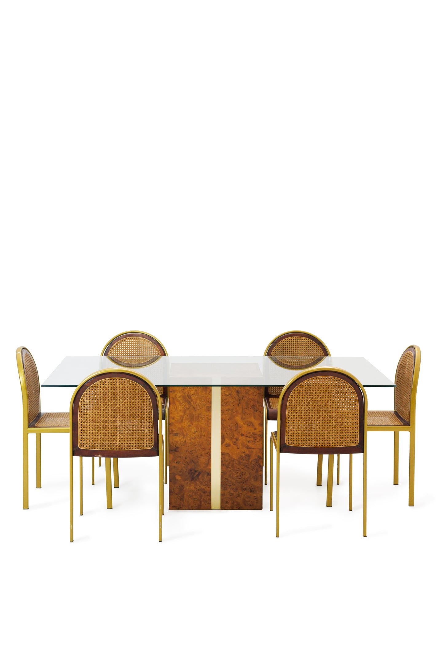 Vintage Dining Set by Jean Claude Mahey for Roche Bobois, 1980s