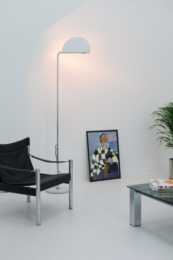 Lampadar Vintage Mezzaluna de Bruno Gecchelin, Producator Skipper