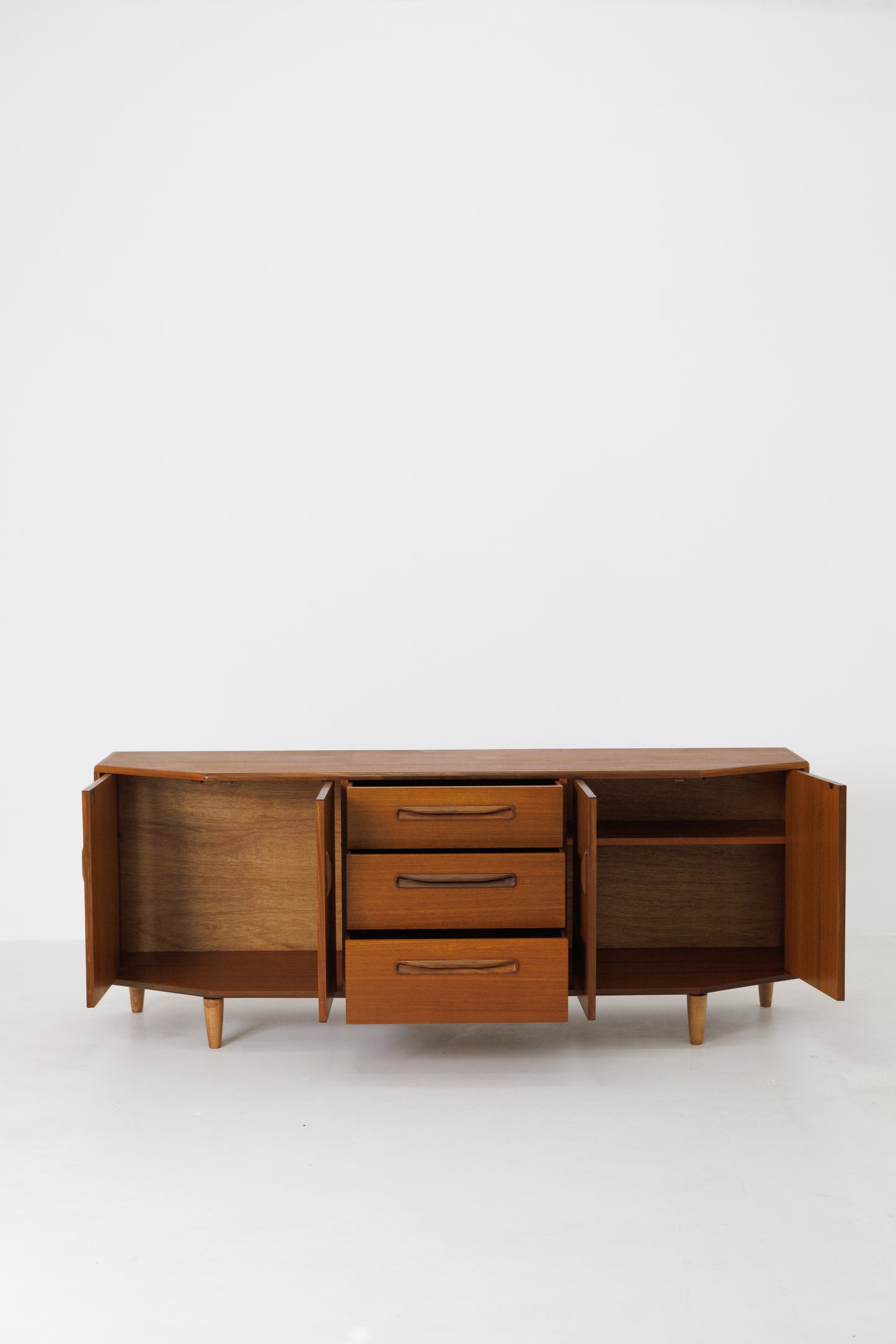 Vintage Teak Mid-Century Hex Sideboard by G-Plan, UK 60s