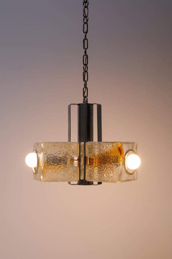 Ceiling Murano Pendant/ Lamp Toni Zuccheri for VeArt, 1970s