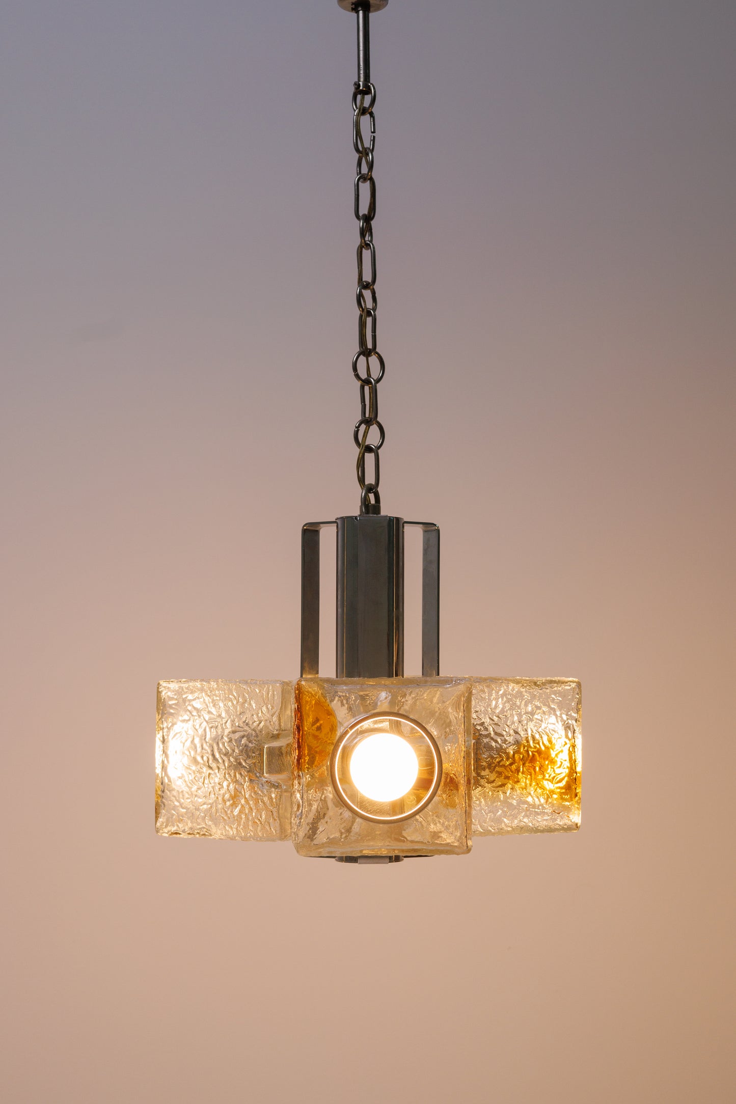 Ceiling Murano Pendant/ Lamp Toni Zuccheri for VeArt, 1970s