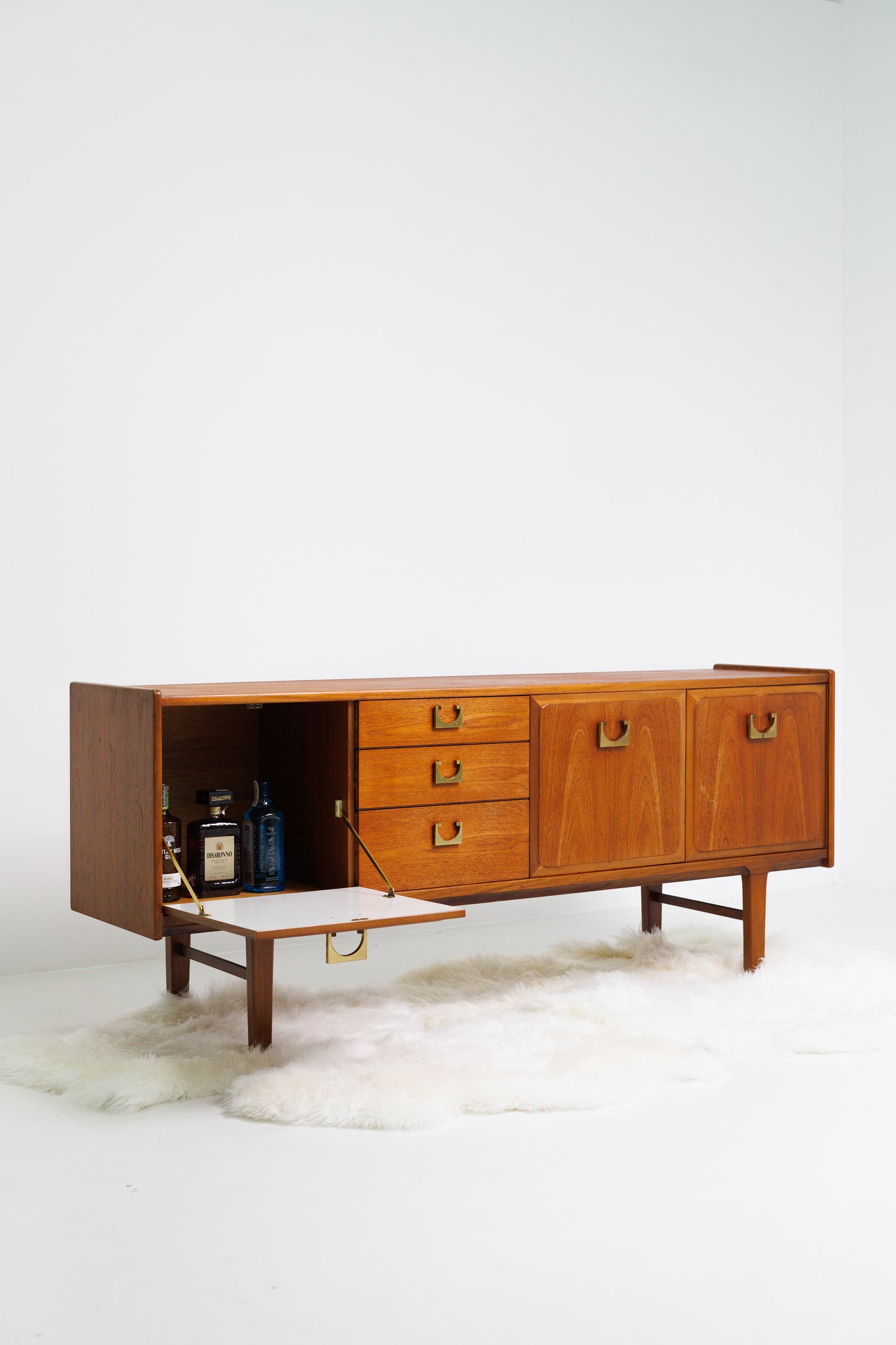 Vintage Mid Century 'Nathan' Mahogany Sideboard