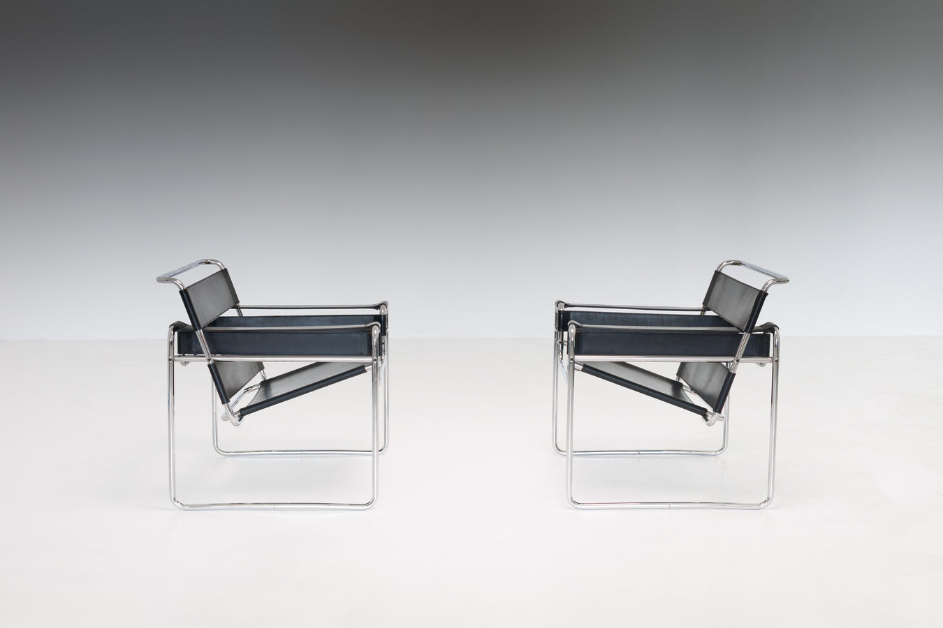 Set of 2 Wassily Chairs by Marcel Breuer for Gavina