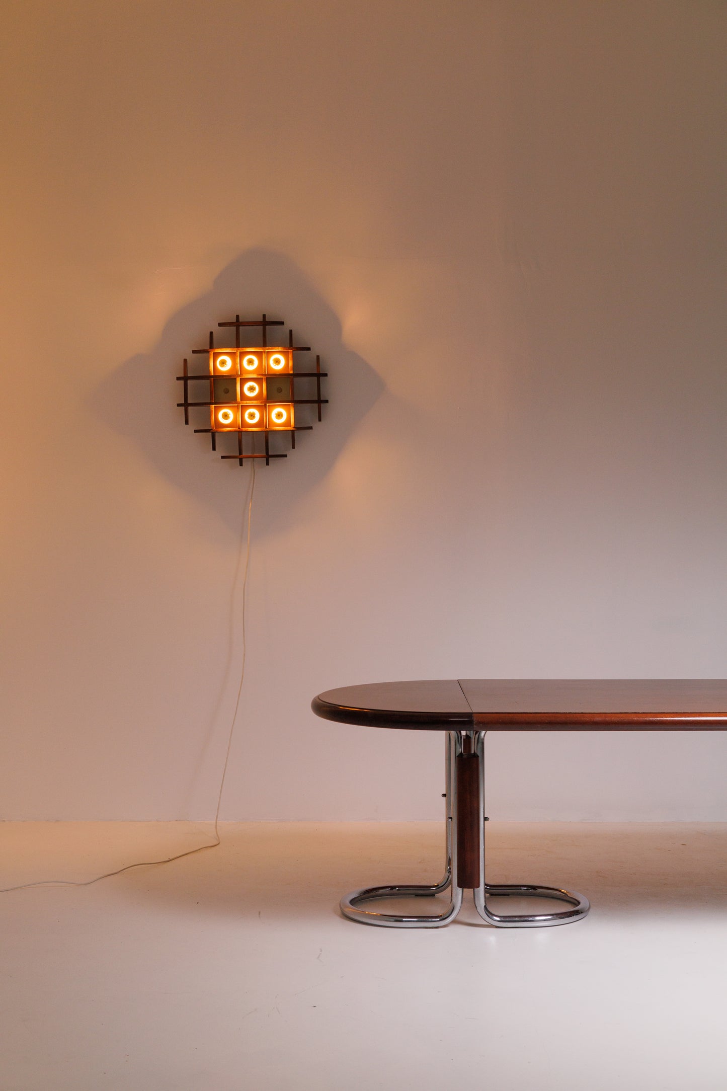 Vintage Modernist Dining Table 250 cm length Italy, 1970s