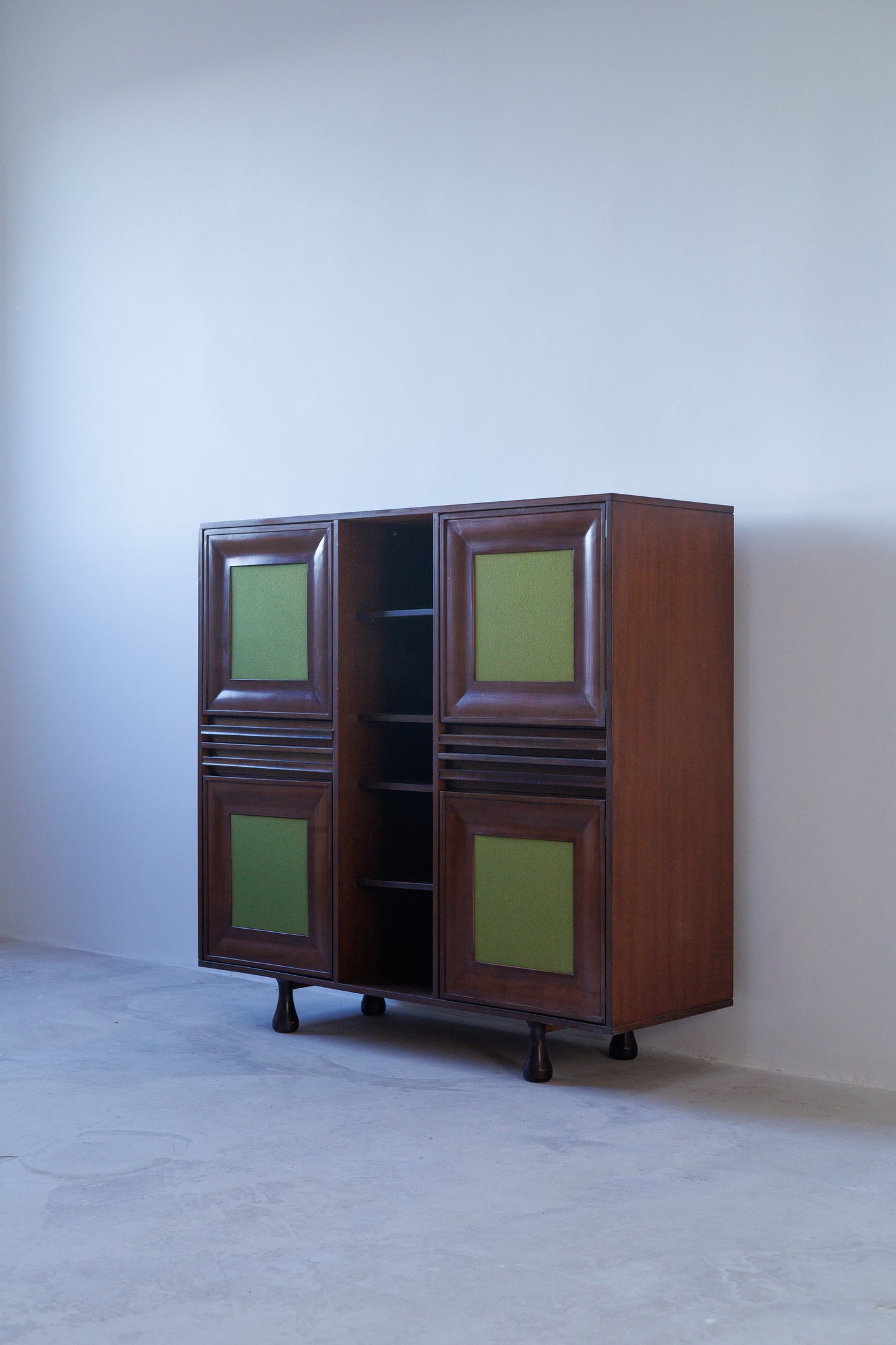 Angelo Mangiarotti for Sorgente dei Mobili | Mahogany Cabinet, Italy, 1960s