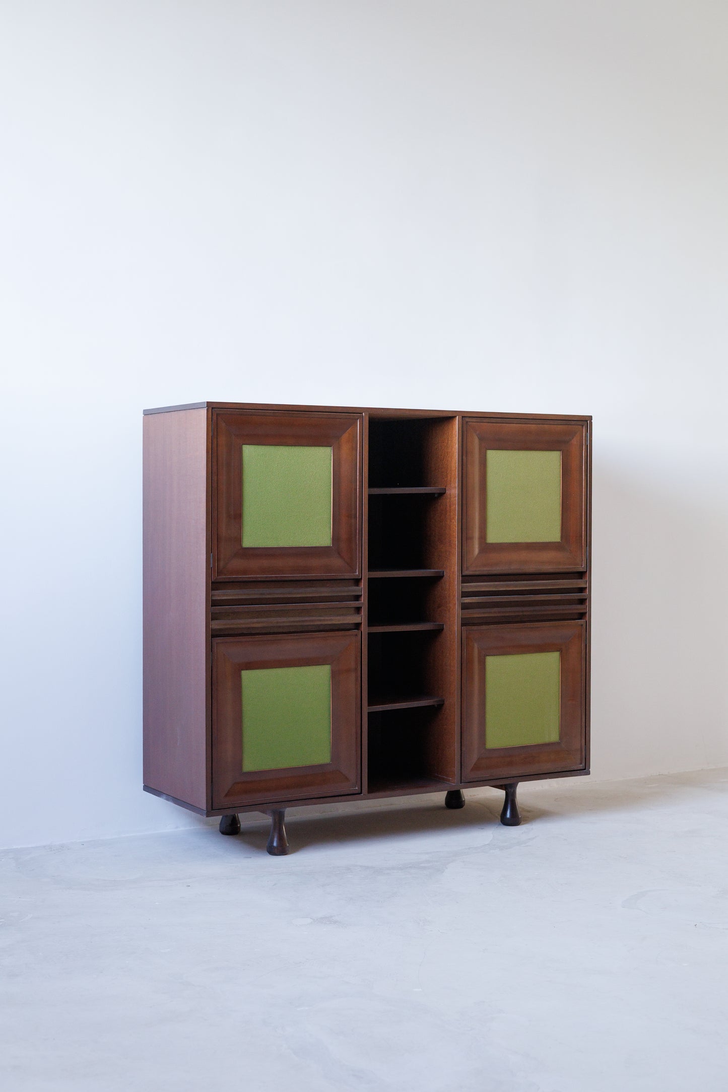 Angelo Mangiarotti for Sorgente dei Mobili | Mahogany Cabinet, Italy, 1960s