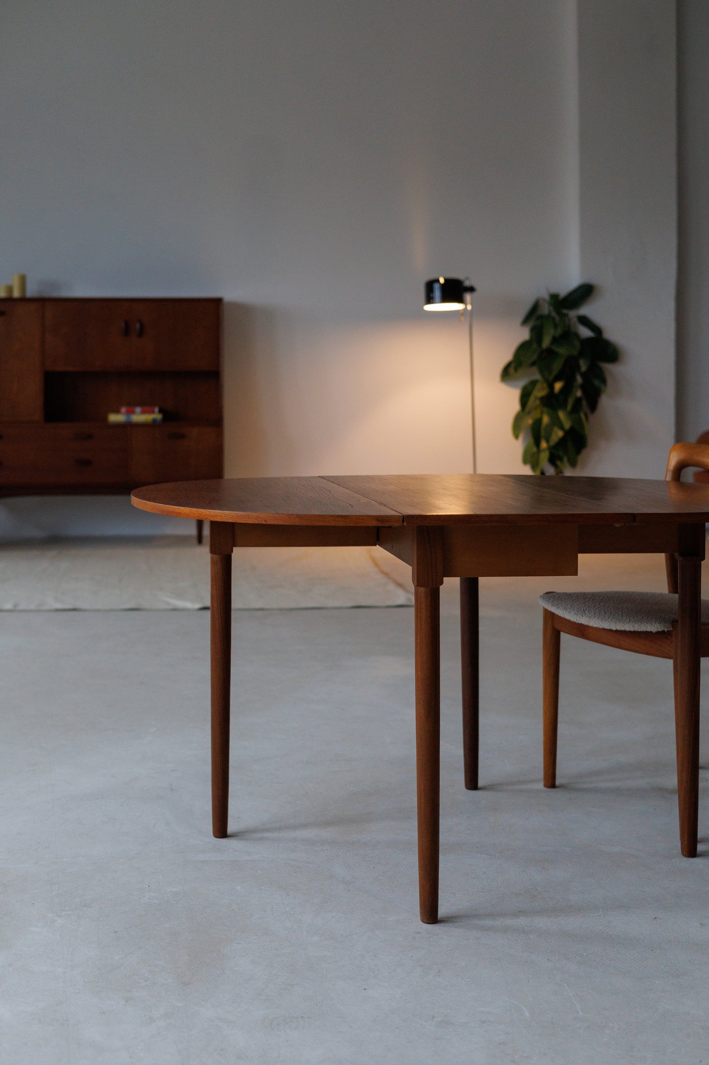Mid-Century Teak Drop Leaf Dining Table | Compact & Extendable