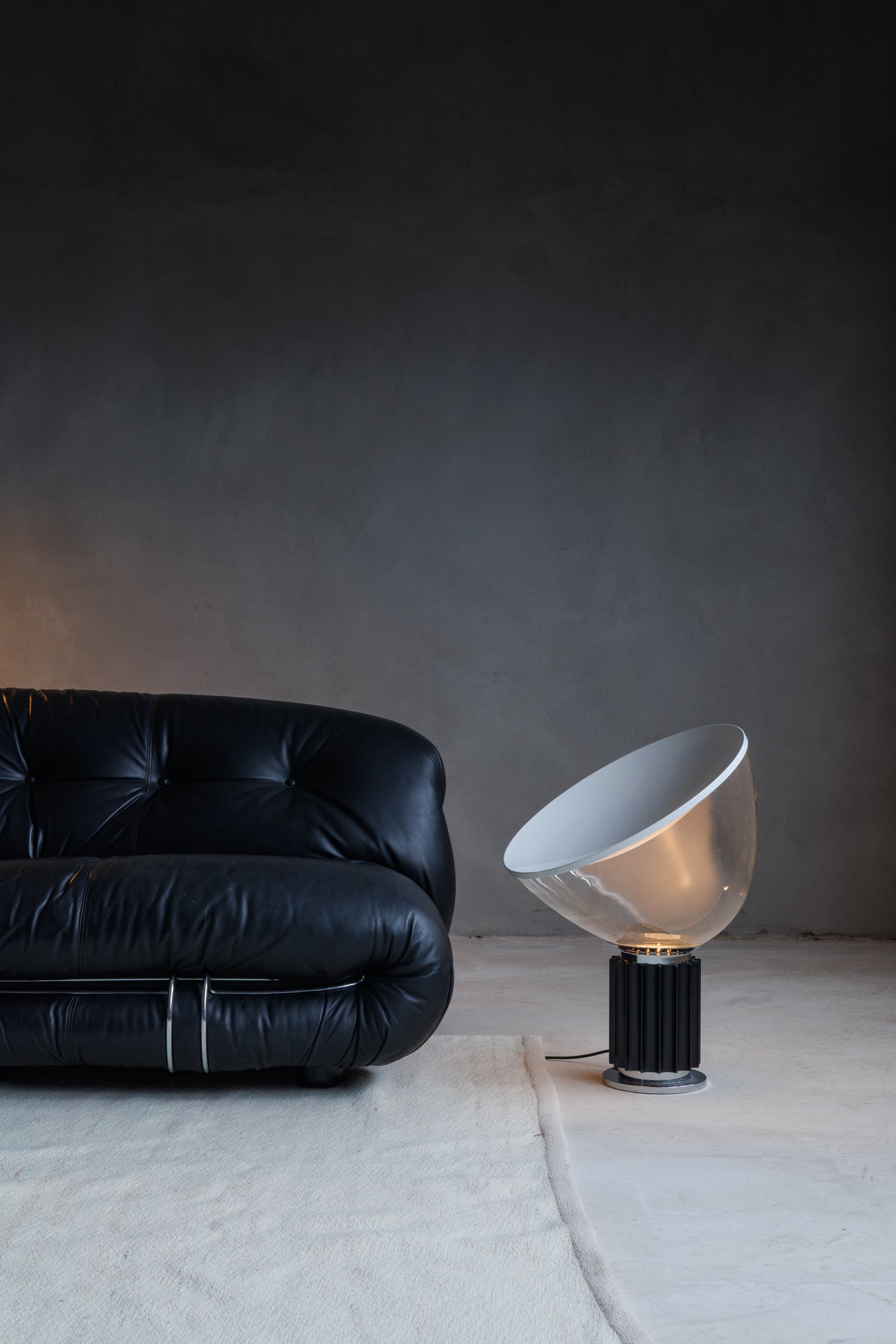Iconic Large Model Taccia Lamp by Achille & Pier Giacomo Castiglioni