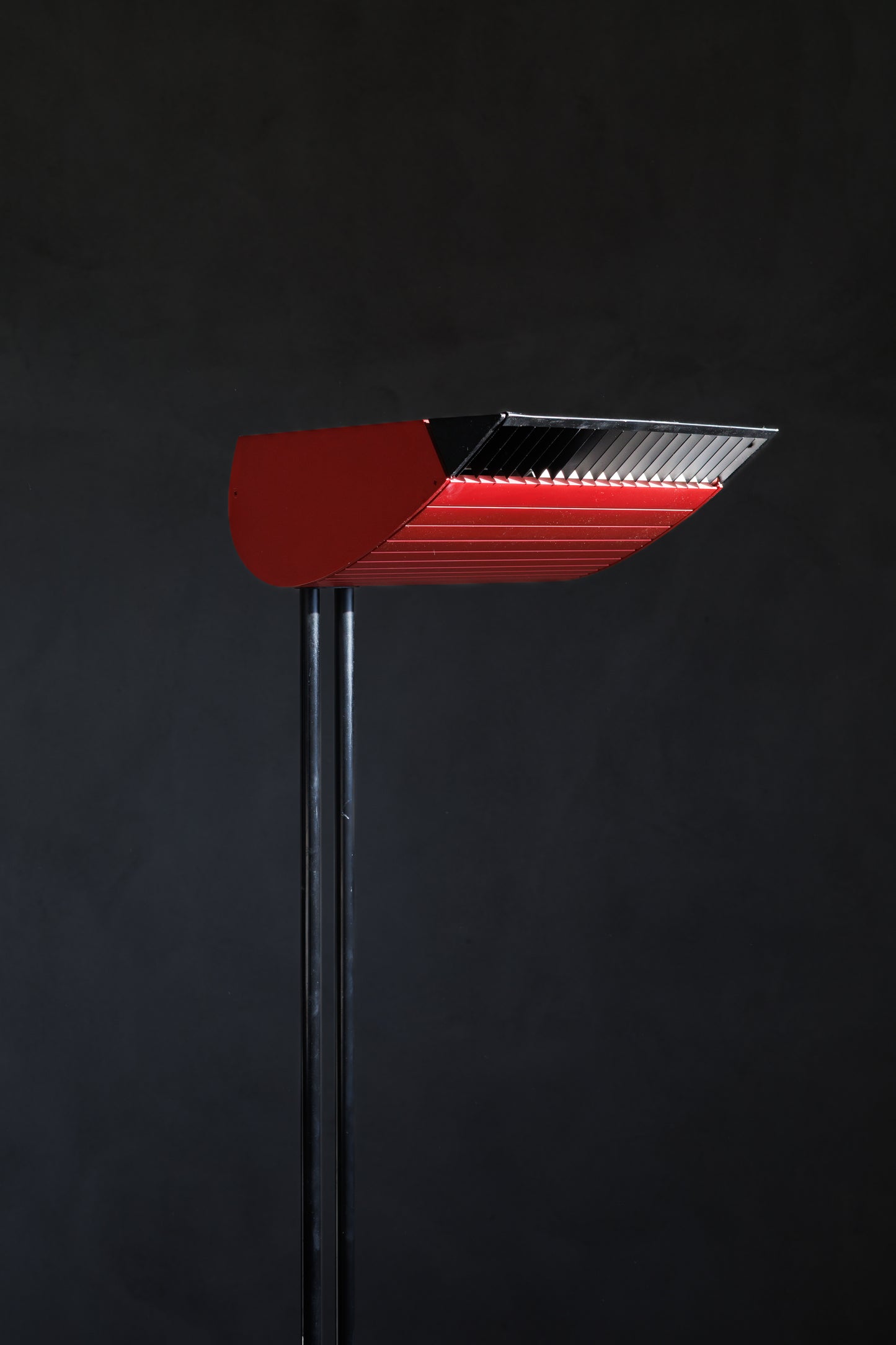 Vintage Red Floor Lamp, 1970s