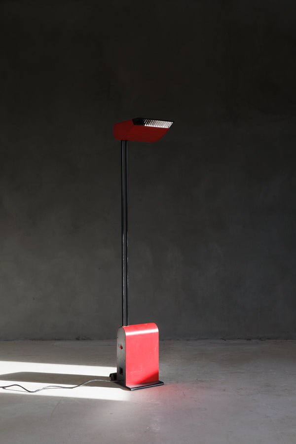 Vintage Red Floor Lamp, 1970s