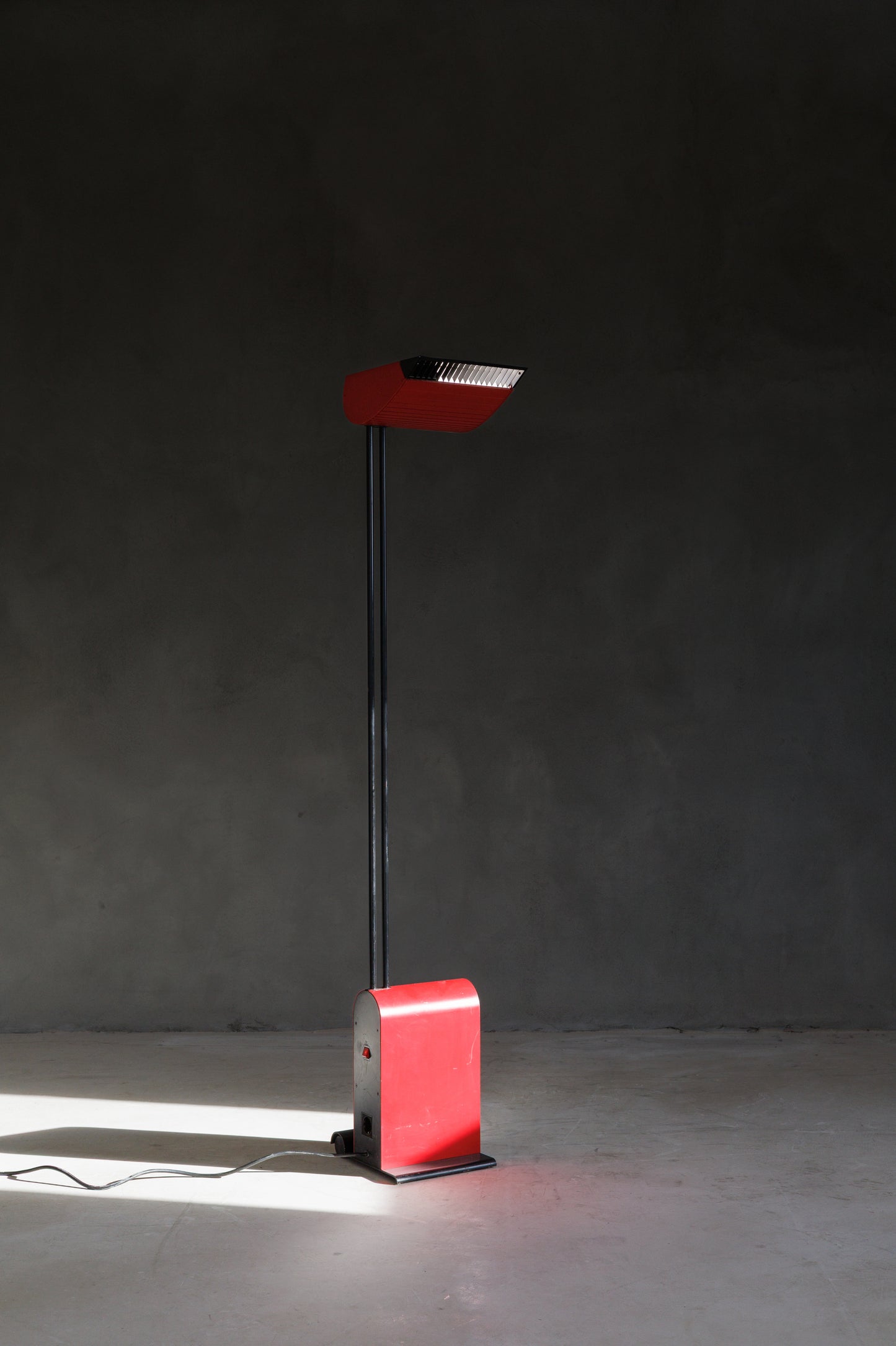 Vintage Red Floor Lamp, 1970s