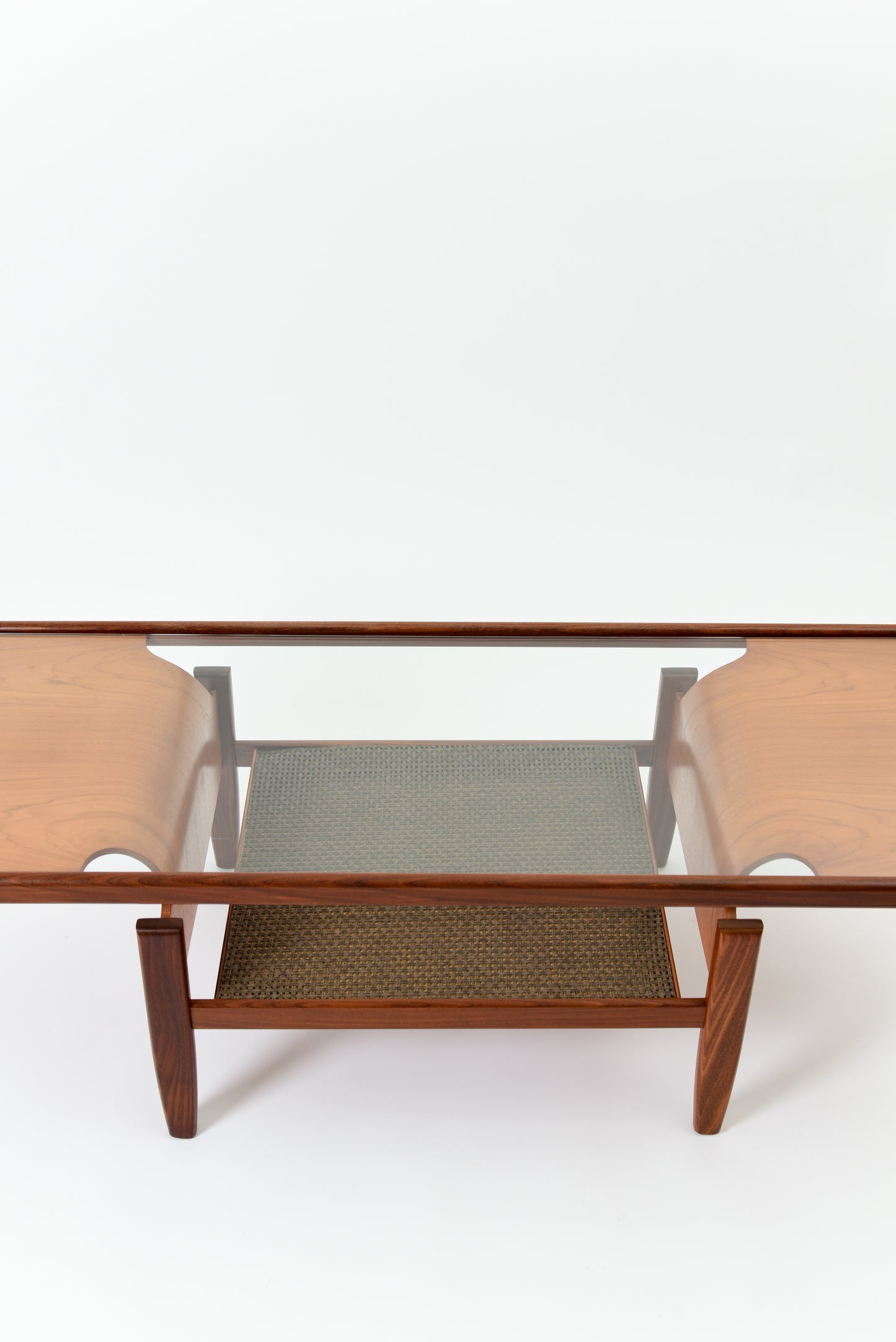 Mid-Century Coffee Table- Bent Teak Wood