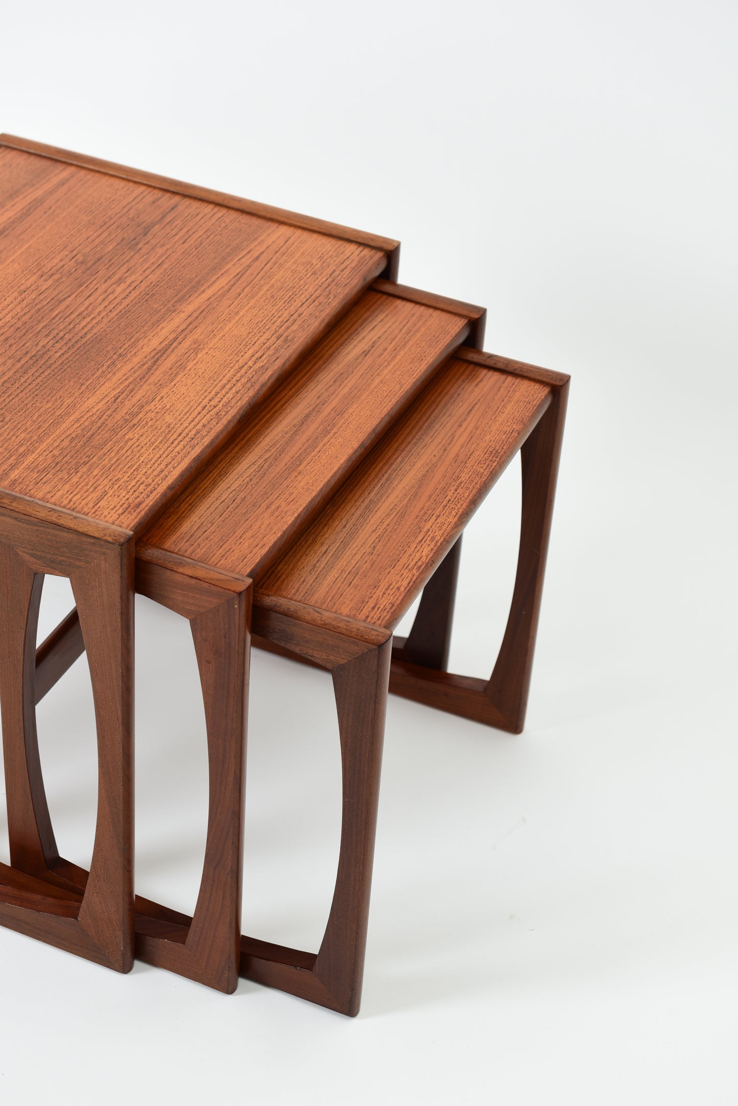 Mid-Century Nesting Coffee Tables - Teak Wood