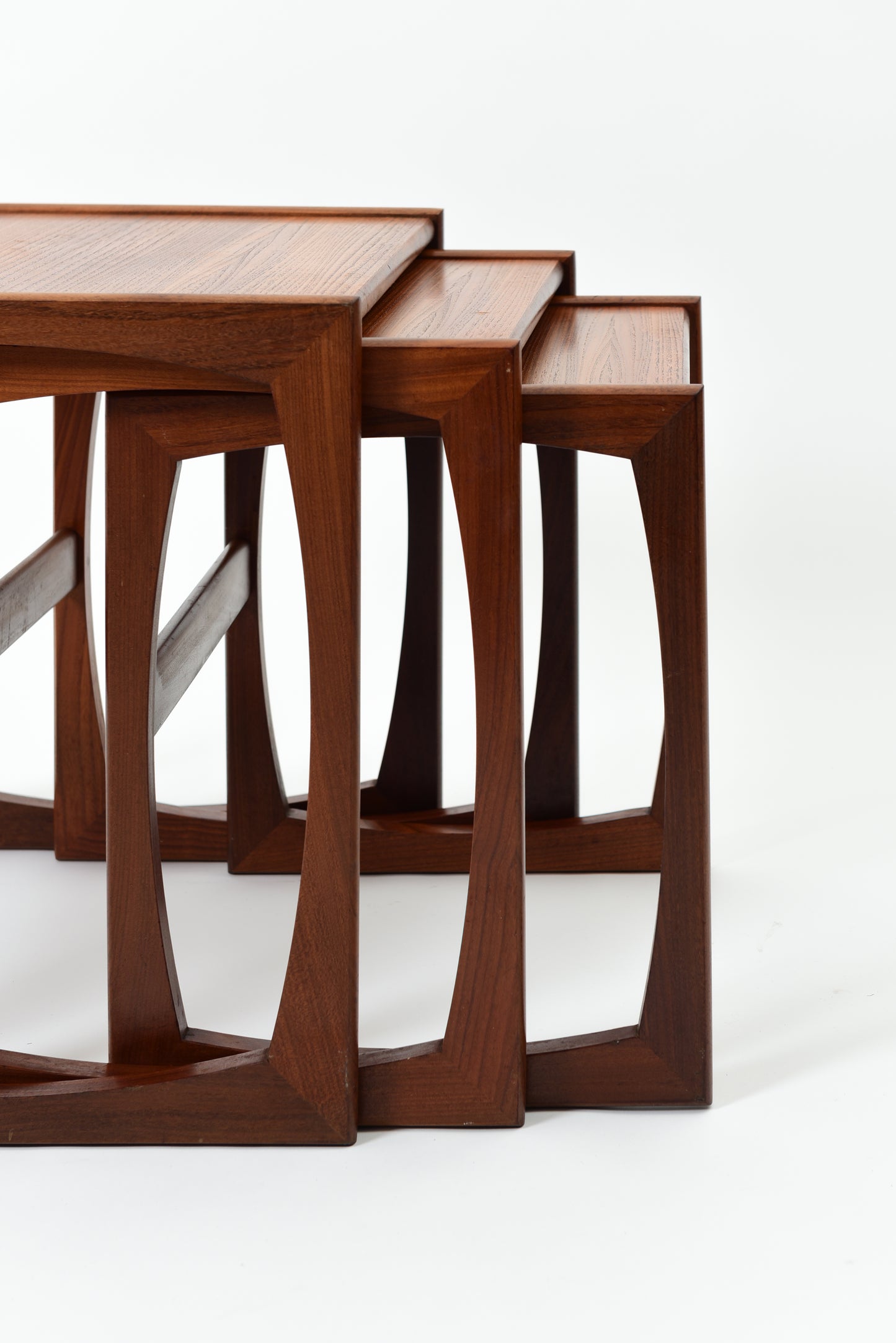 Mid-Century Nesting Coffee Tables - Teak Wood